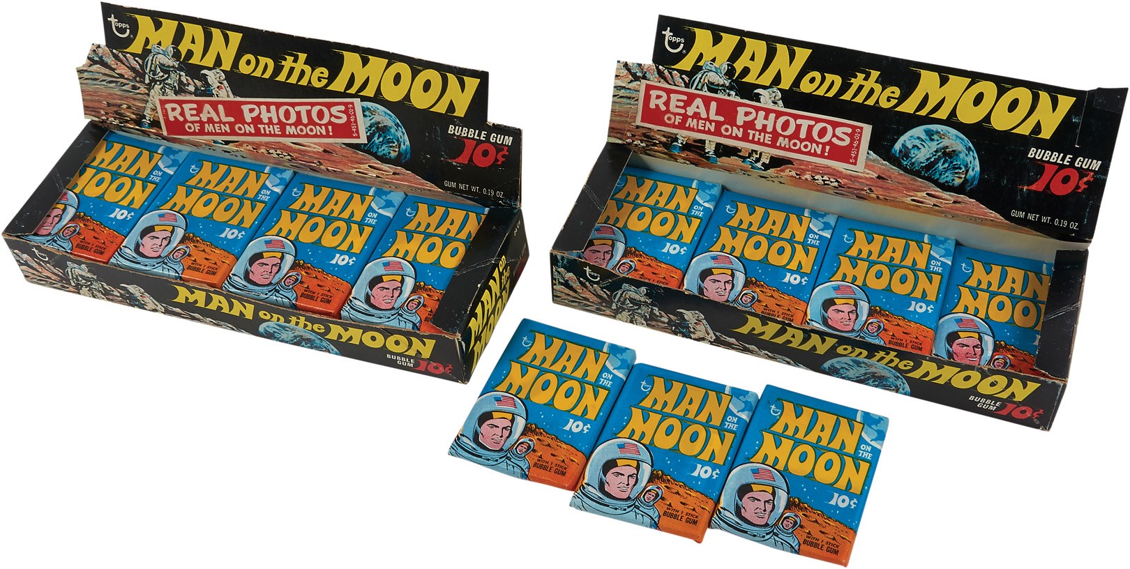 1970 Topps Man on the Moon Wax Boxes (2)