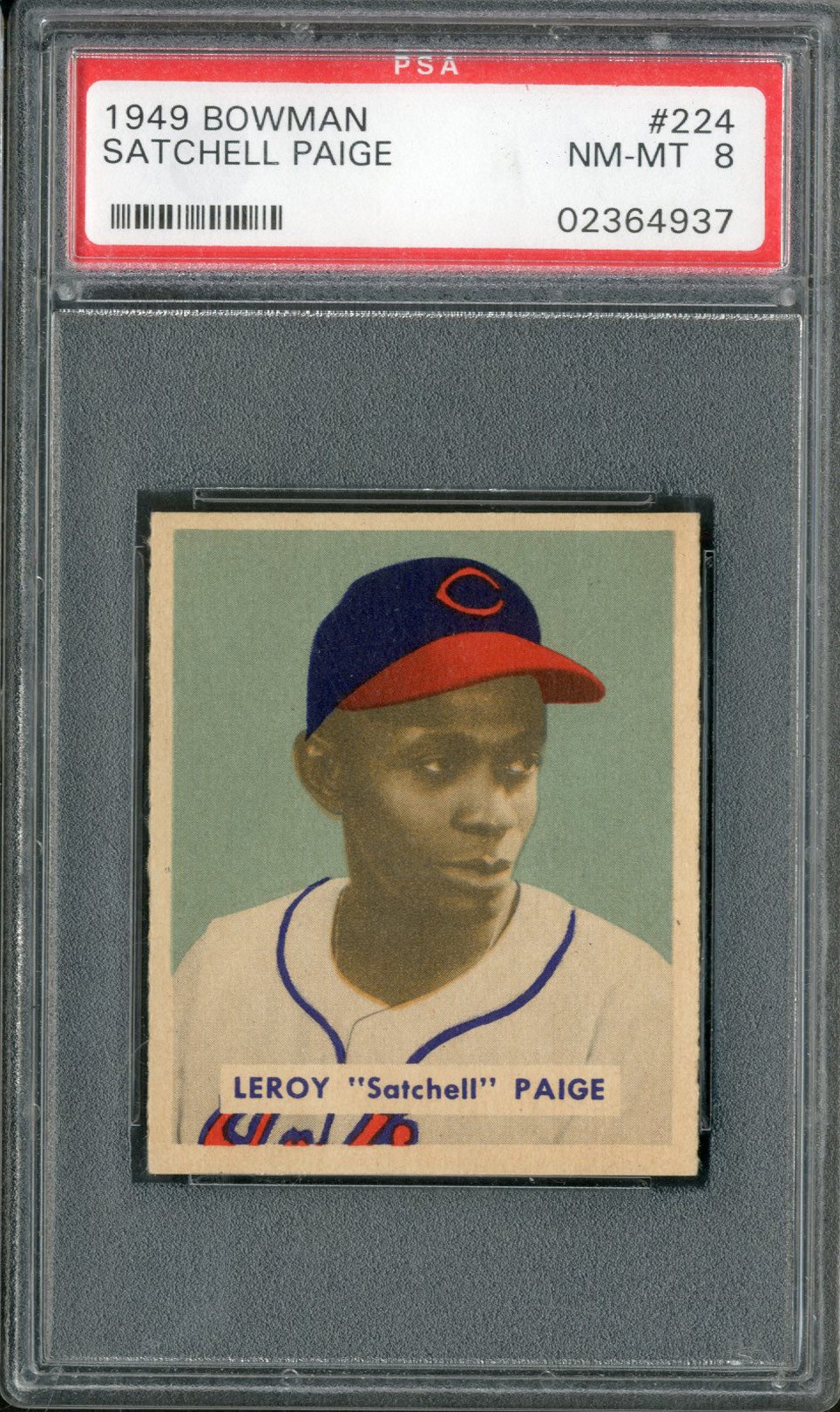 Baseball and Trading Cards - 1949 Bowman Satchel Paige #224 PSA NM-MT 8