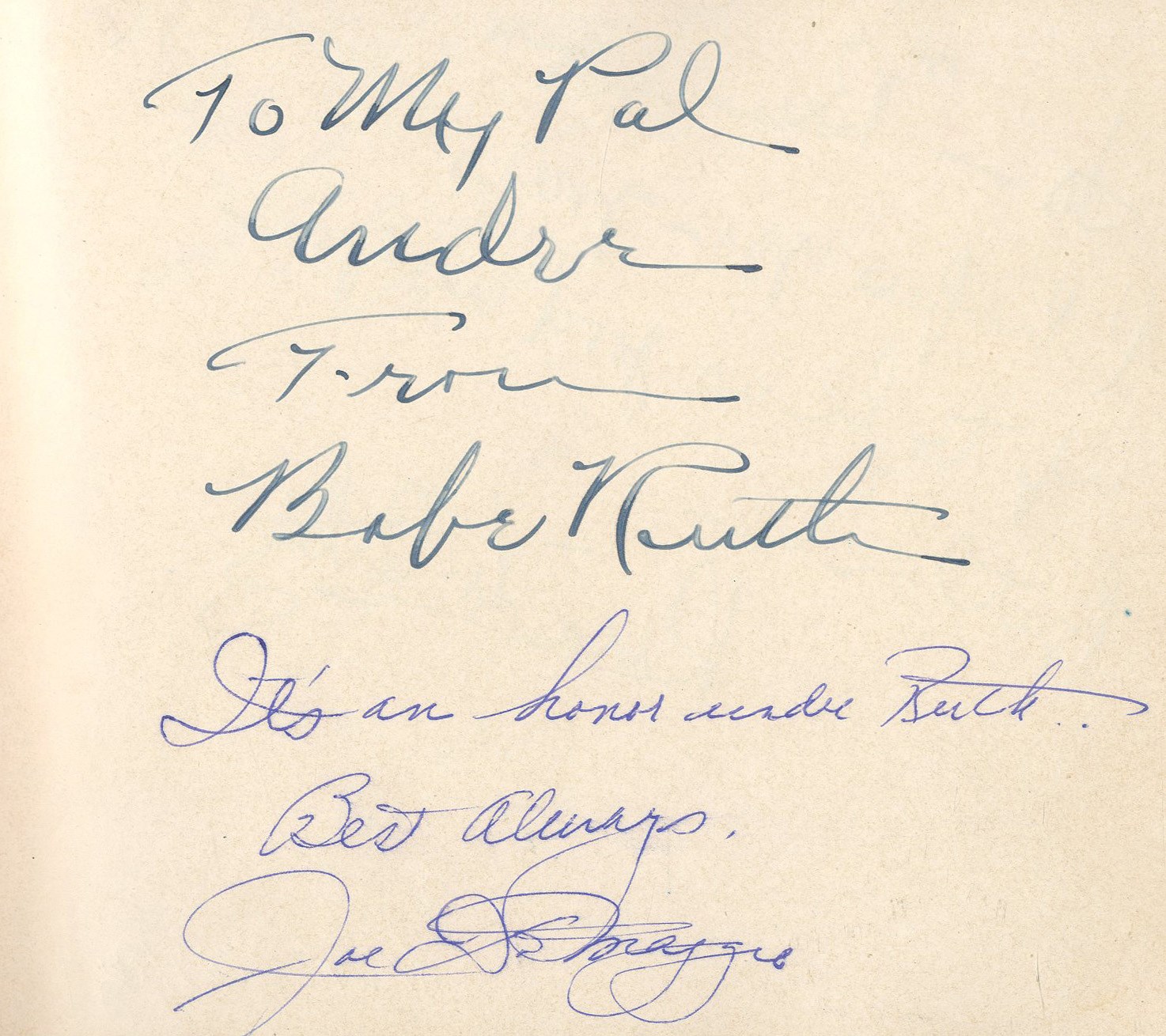 Baseball Autographs - The Stork Club Autograph Book with Babe Ruth & Joe DiMaggio Together - A Who's Who of 1940s-50s Manhattan Elite (PSA)
