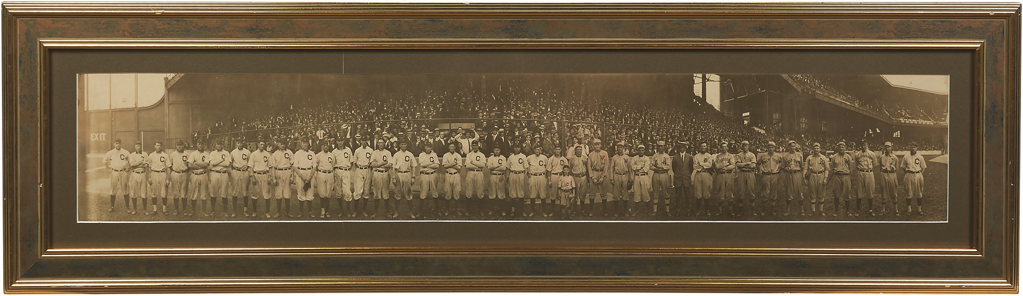 Baseball Memorabilia - High Grade 1911 Addie Joss Benefit Game Panoramic Photograph (PSA Type I)