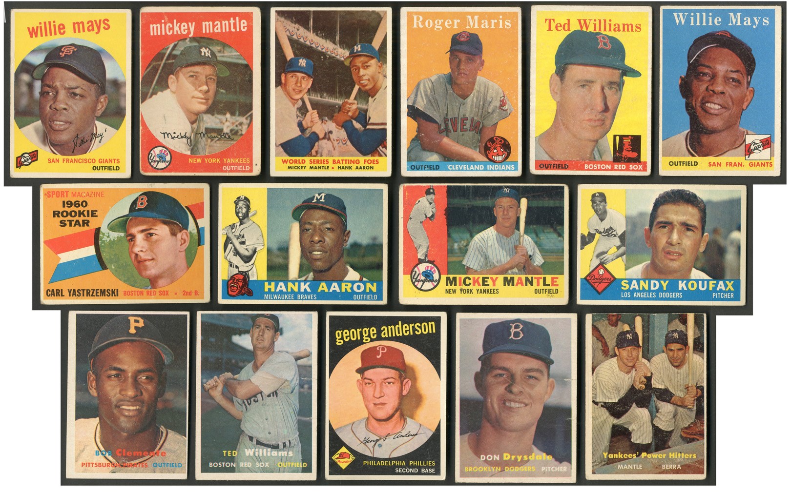 1957-1960 Topps Near- and Partial-Sets (4)