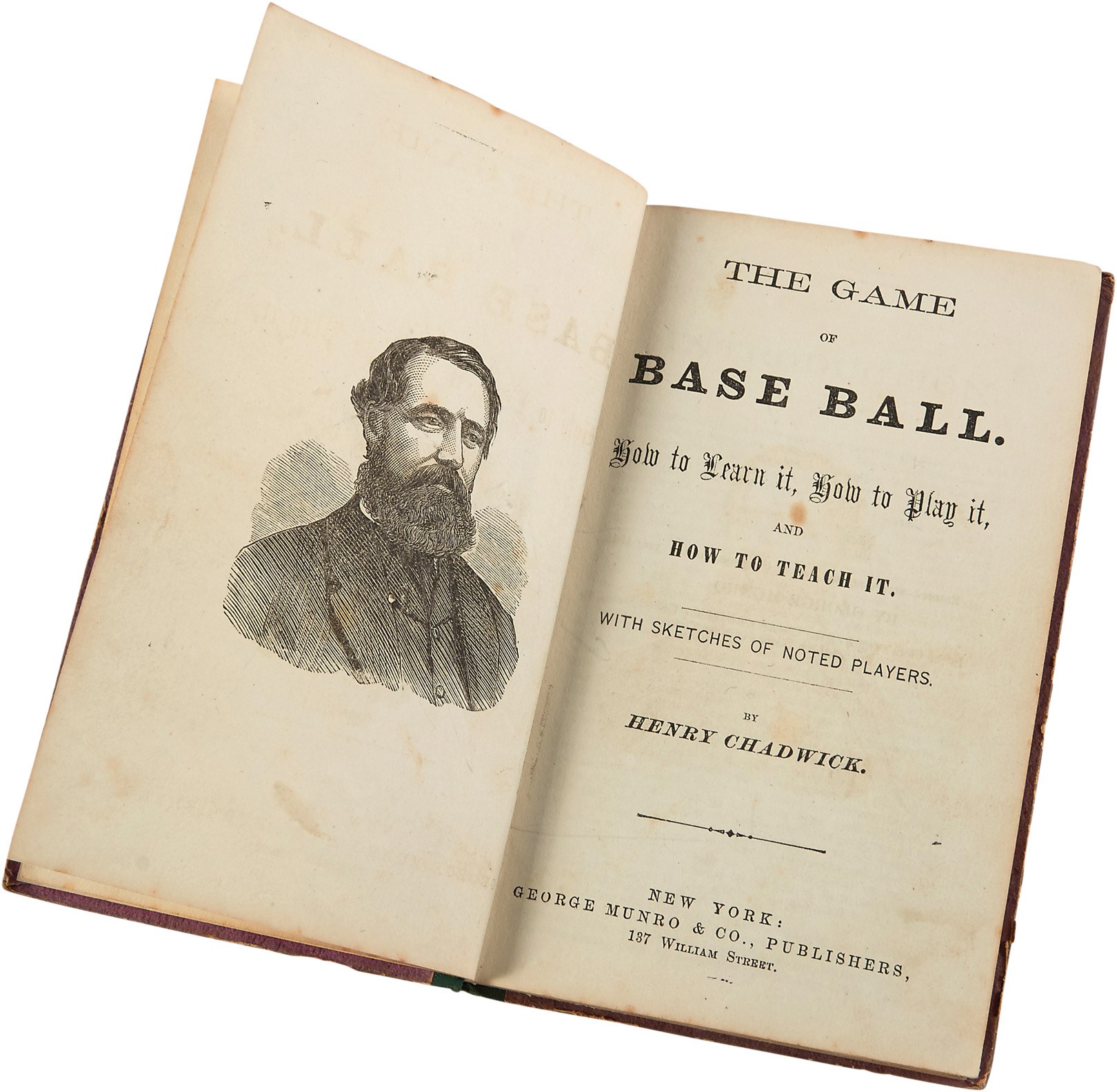 1868 First Edition "The Game of Baseball" by Henry Chadwick
