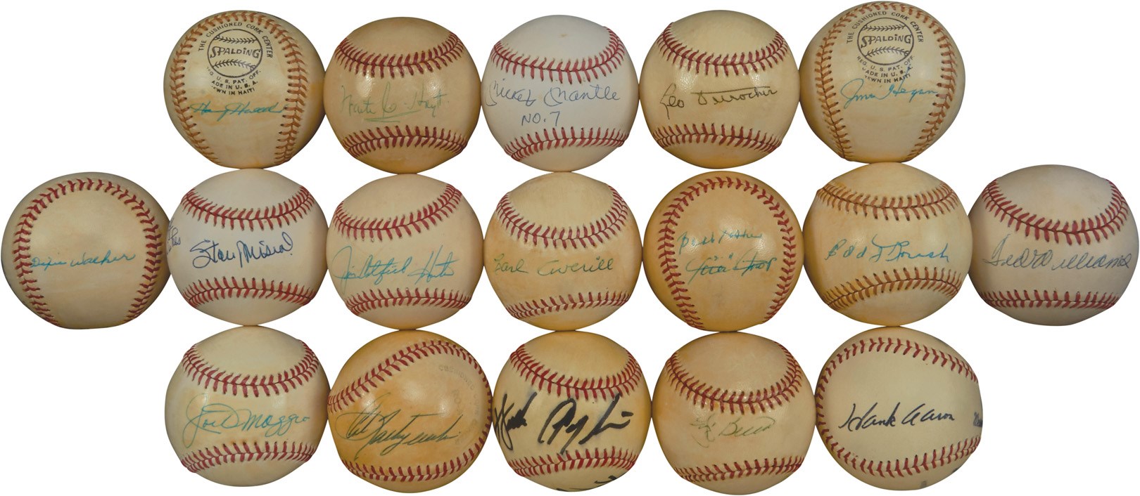 - Hall of Famers and Older Legends Single-Signed Baseball Collection (120+)