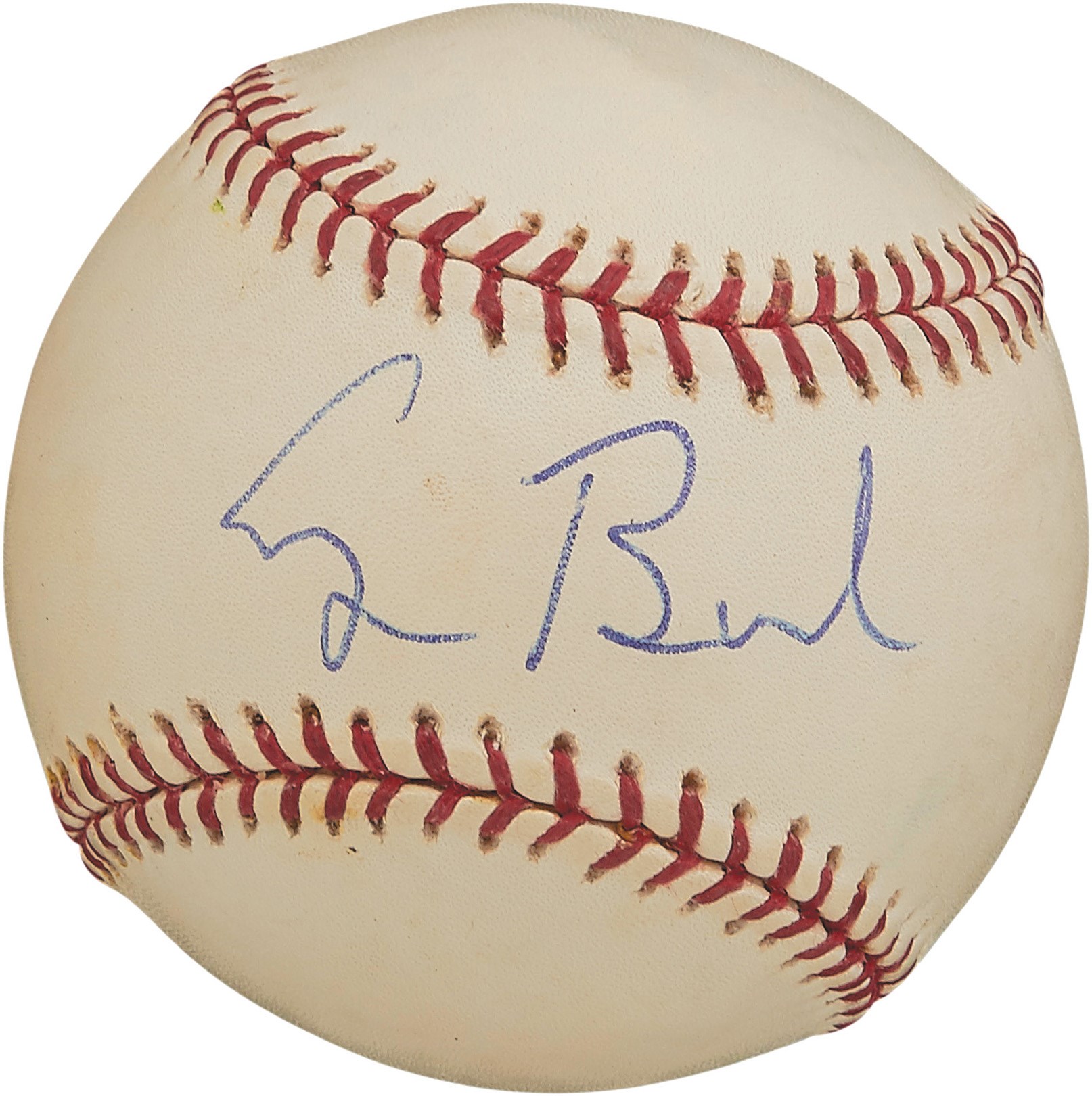 Baseball Autographs - George H.W. Bush Signed Baseball to Bobby Doerr (Photo Proof)