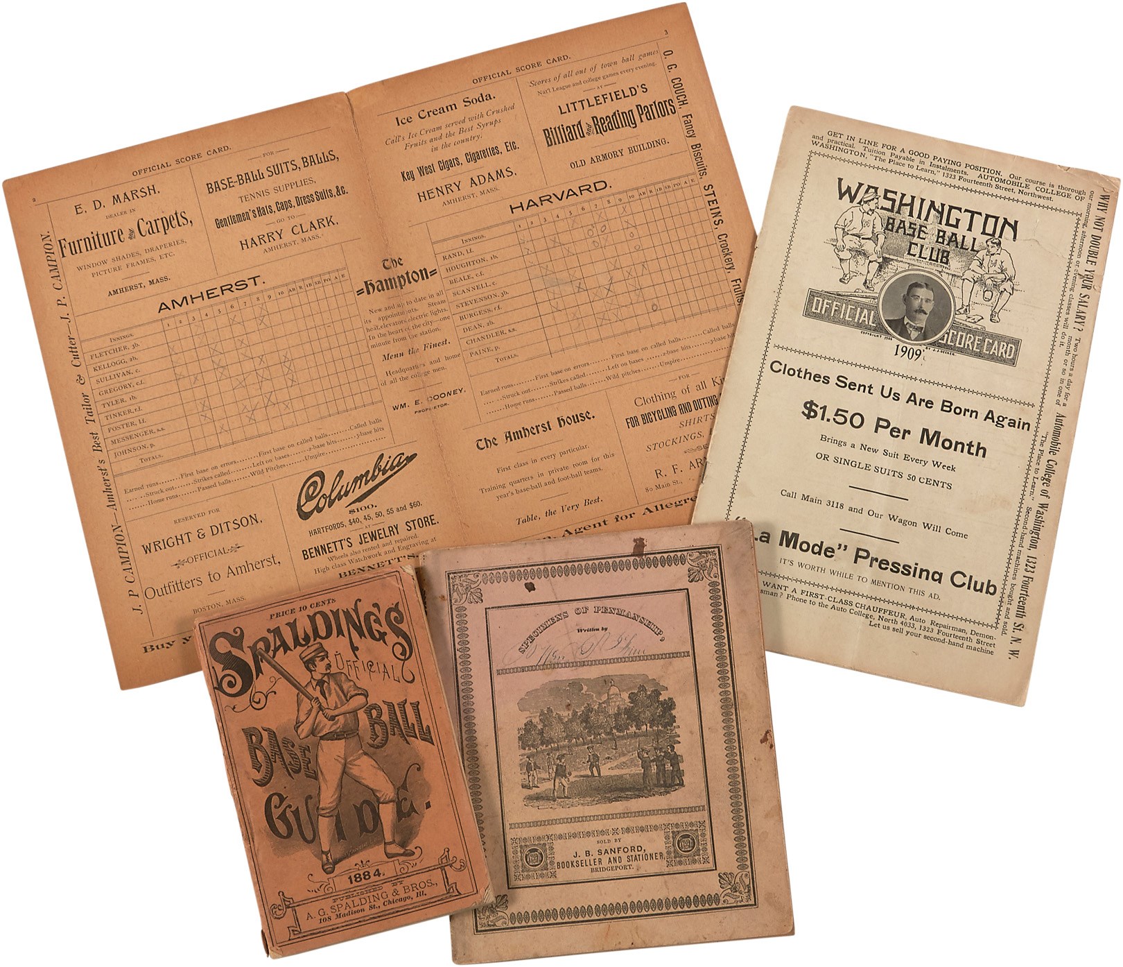 19th Century Baseball Scorecard & Publications (4)