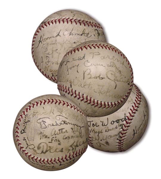 Autographed Baseballs - 1939 Fenway Park Old Timers’ Game Signed Baseball