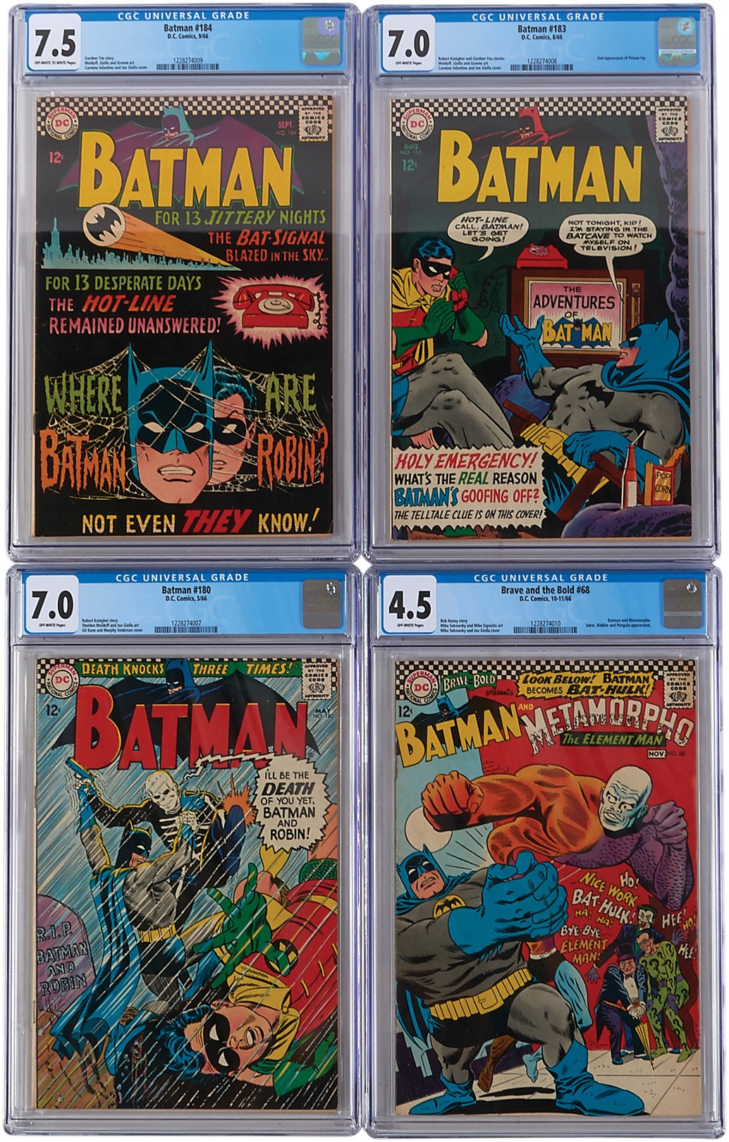 Comics - Batman Comic Books CGC Graded Collection (4)