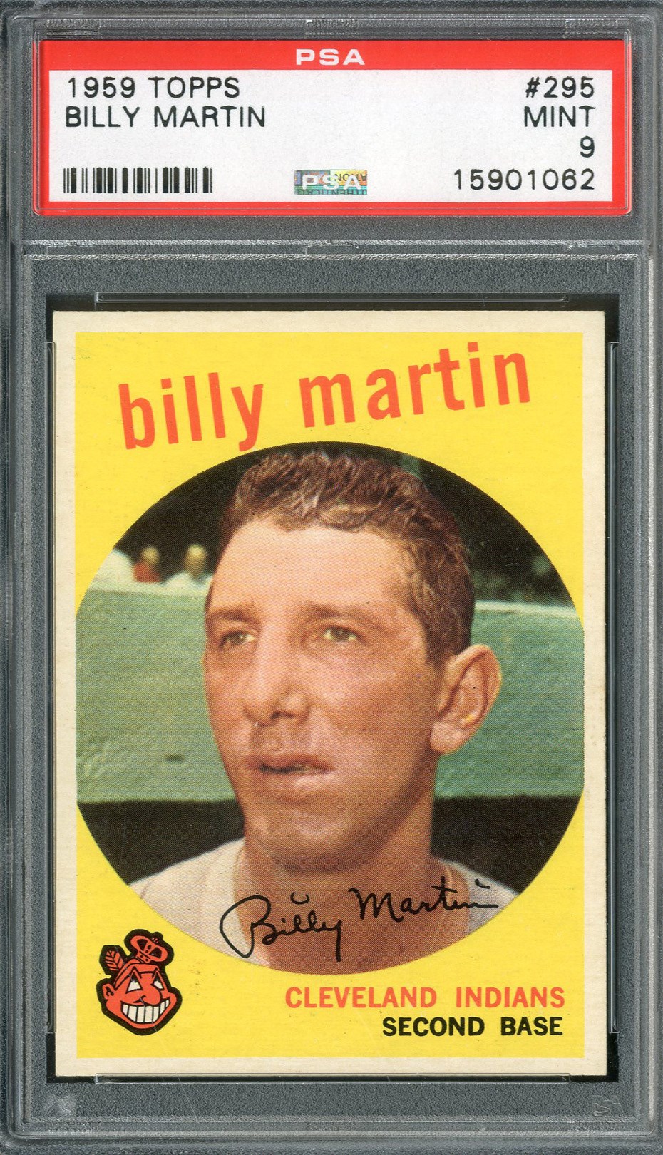 - 1959 Topps #295 Billy Martin PSA MINT 9
