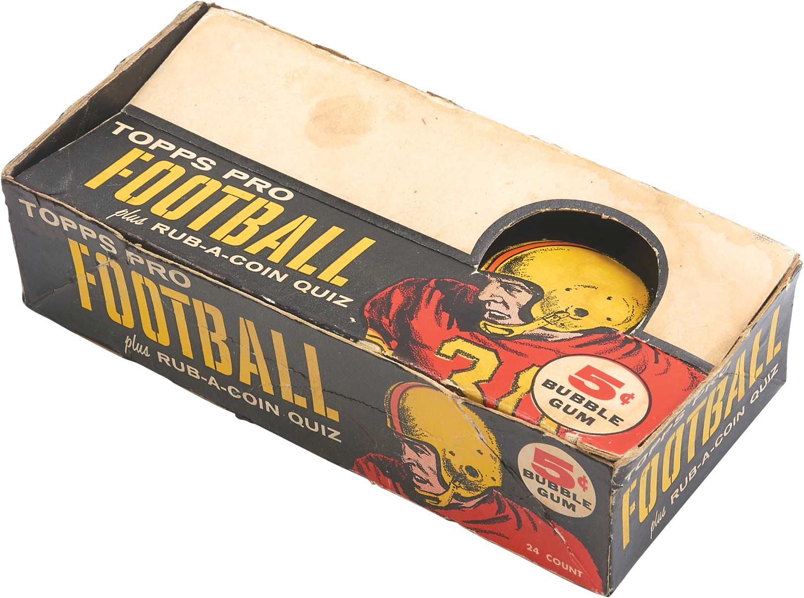 Baseball and Trading Cards - 1958 Topps Football Display Box - Jim Brown Rookie Year