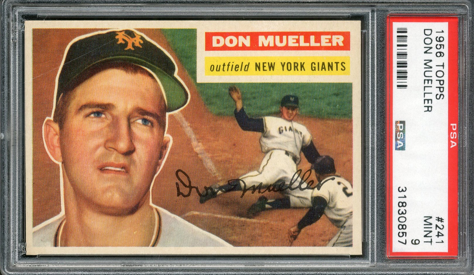 - 1956 Topps #241 Don Mueller PSA MINT 9