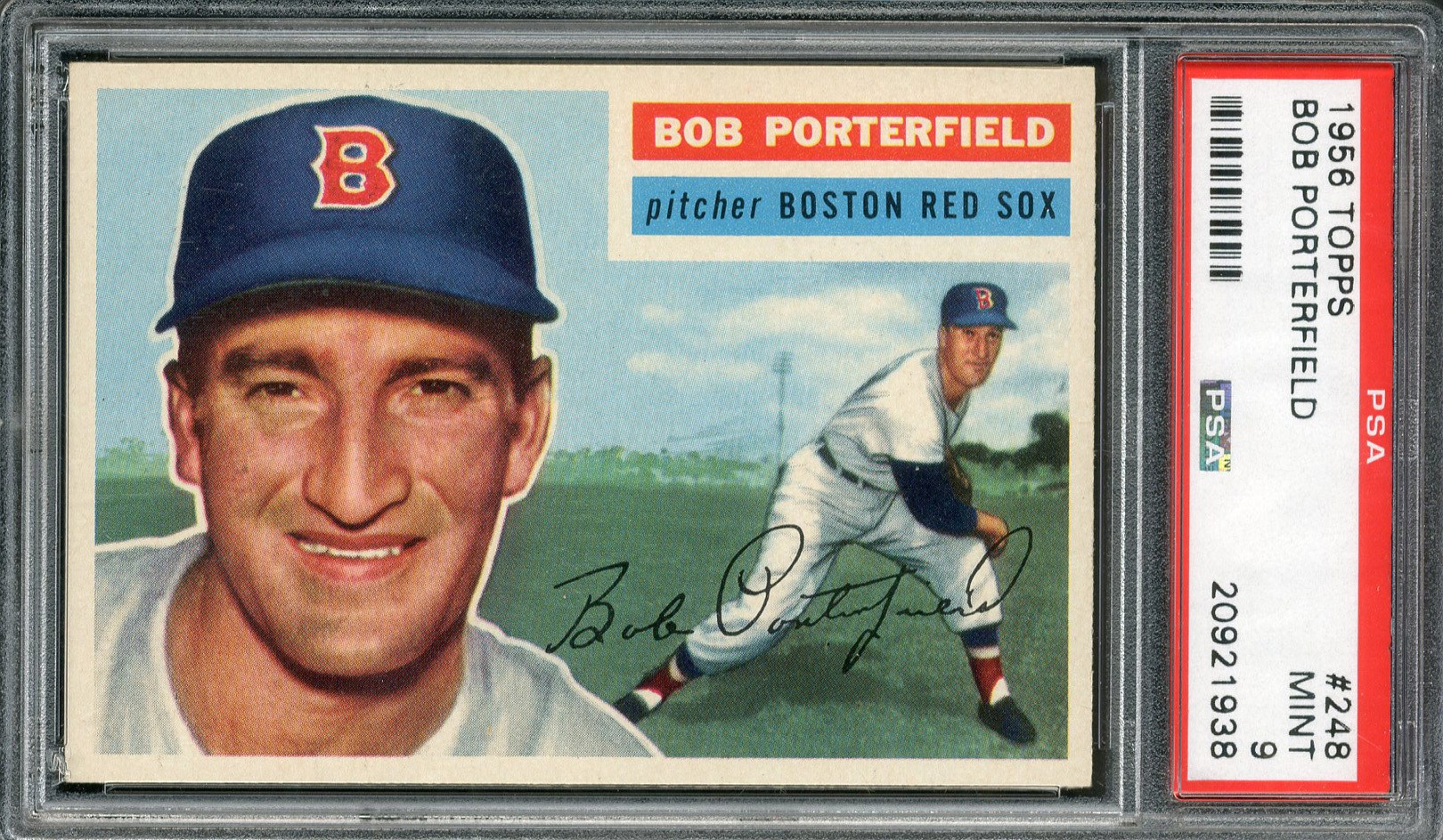 Baseball and Trading Cards - 1956 Topps #248 Bob Porterfield PSA MINT 9