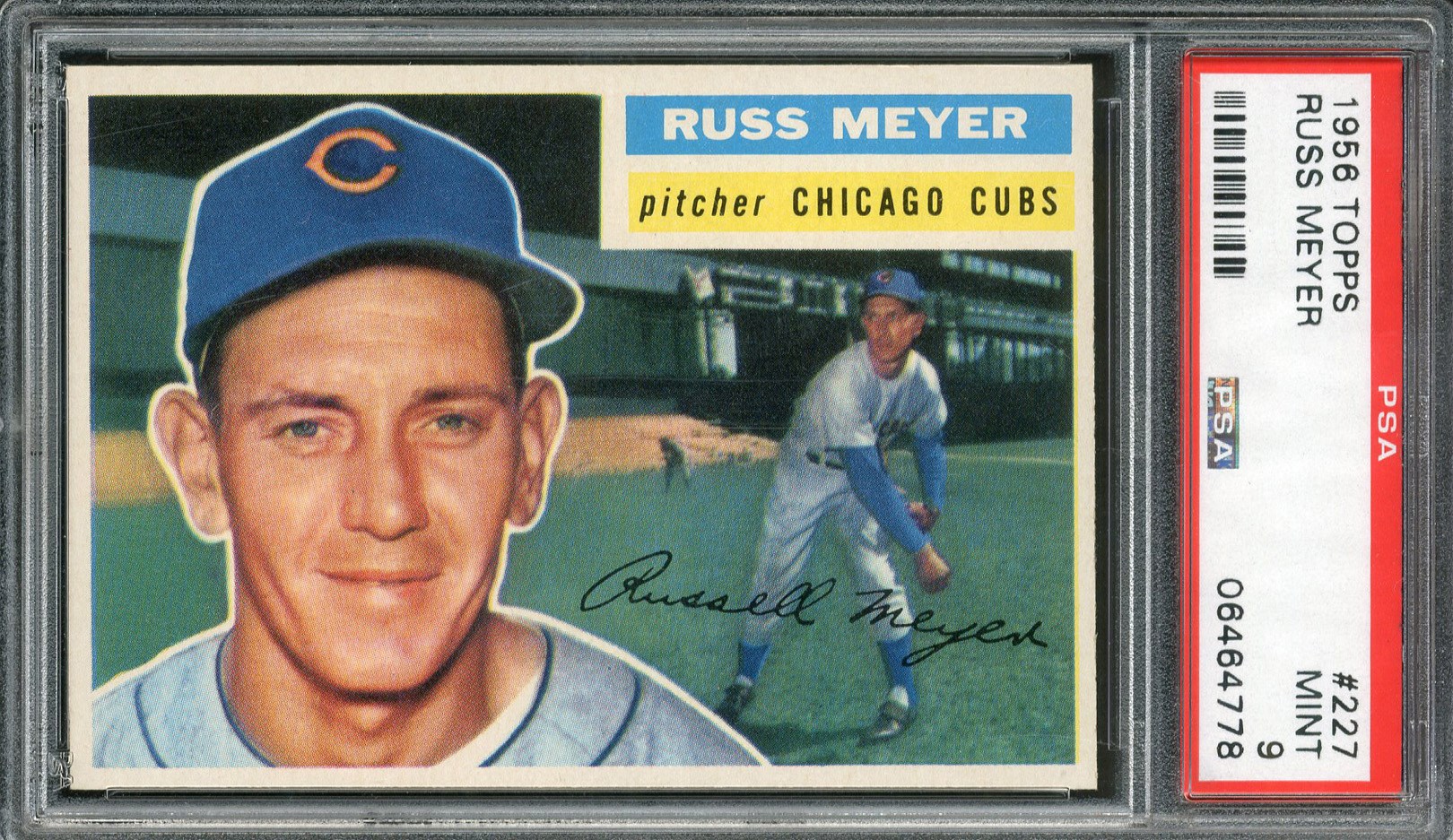 - 1956 Topps #227 Russ Meyer PSA MINT 9
