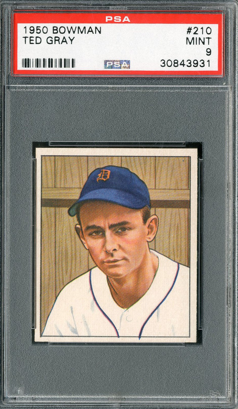 Baseball and Trading Cards - 1950 Bowman #210 Ted Gray PSA MINT 9