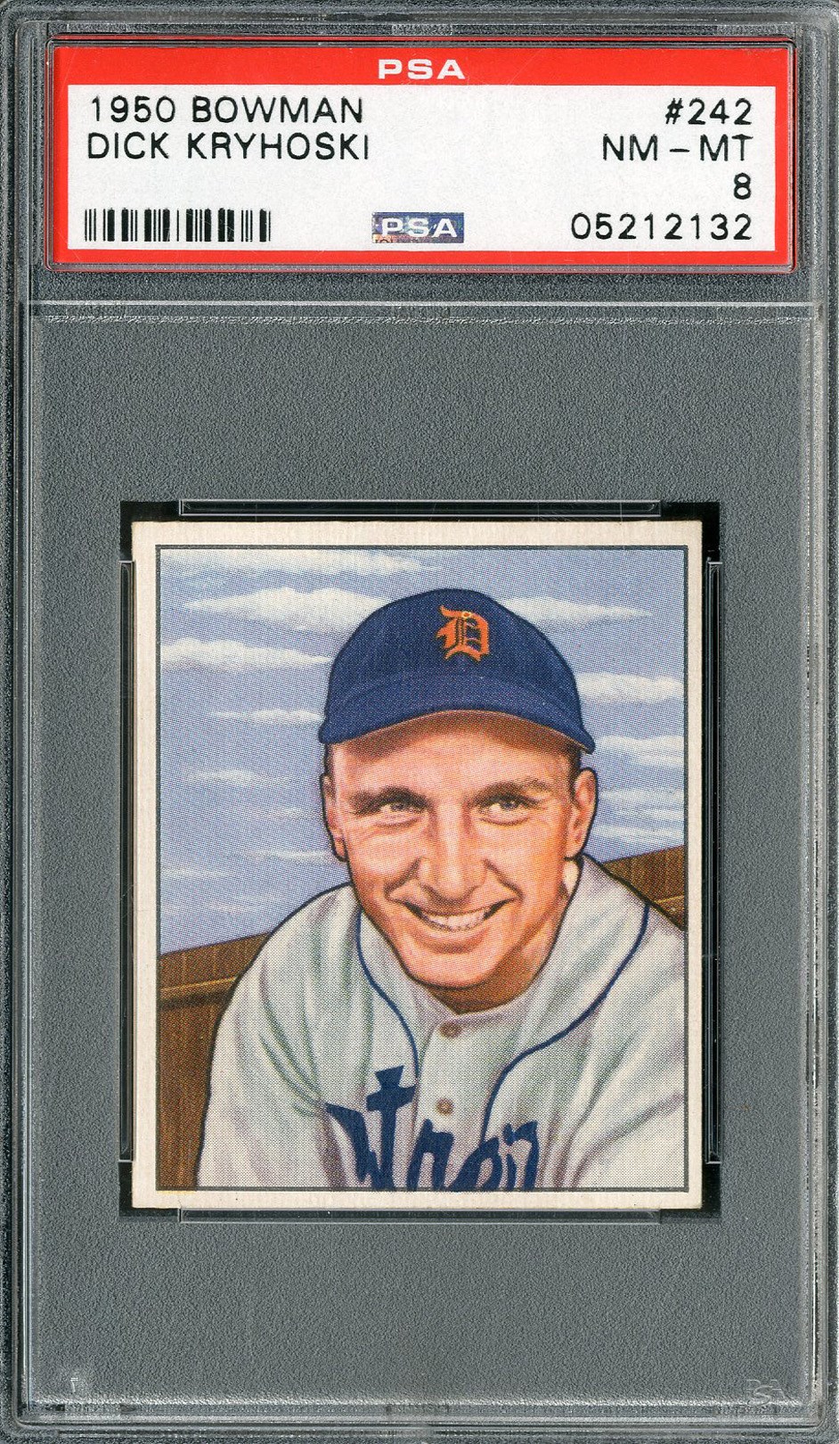 Baseball and Trading Cards - 1950 Bowman #242 Dick Kryhoski PSA NM-MT 8