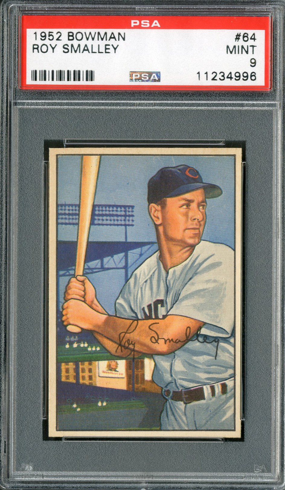 Baseball and Trading Cards - 1952 Bowman #64 Roy Smalley PSA MINT 9