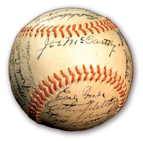 - 1943 New York Yankees Team Signed Baseball