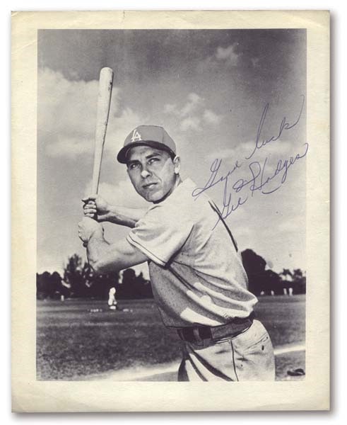 Sports Autographs - Gil Hodges Signed Photograph (8x10")