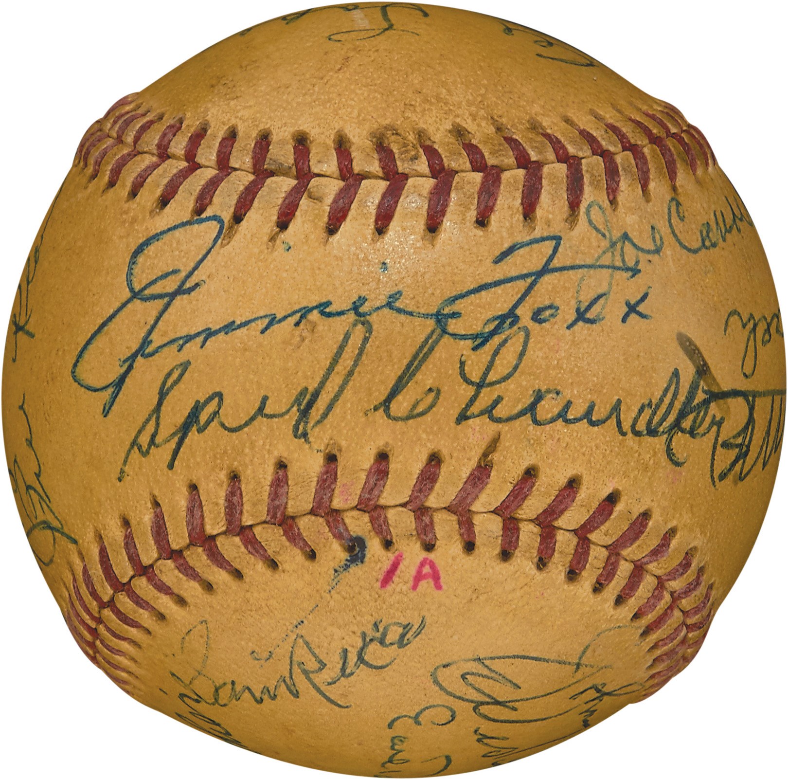 The John O'connor Signed Baseball Collection - 1956 "March of Dimes" Old Timers Day Signed Baseball w/Jimmie Foxx