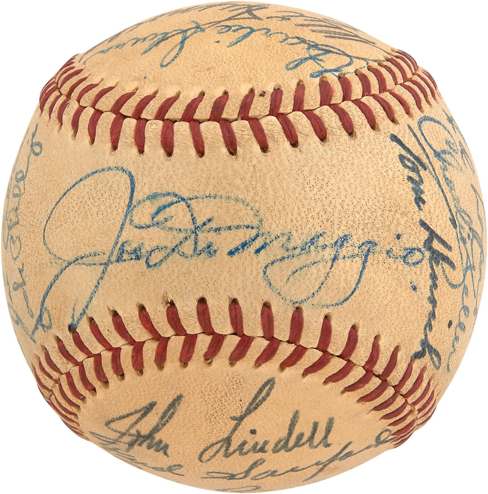 NY Yankees, Giants & Mets - High Grade 1949 World Champion New York Yankees Team-Signed Baseball