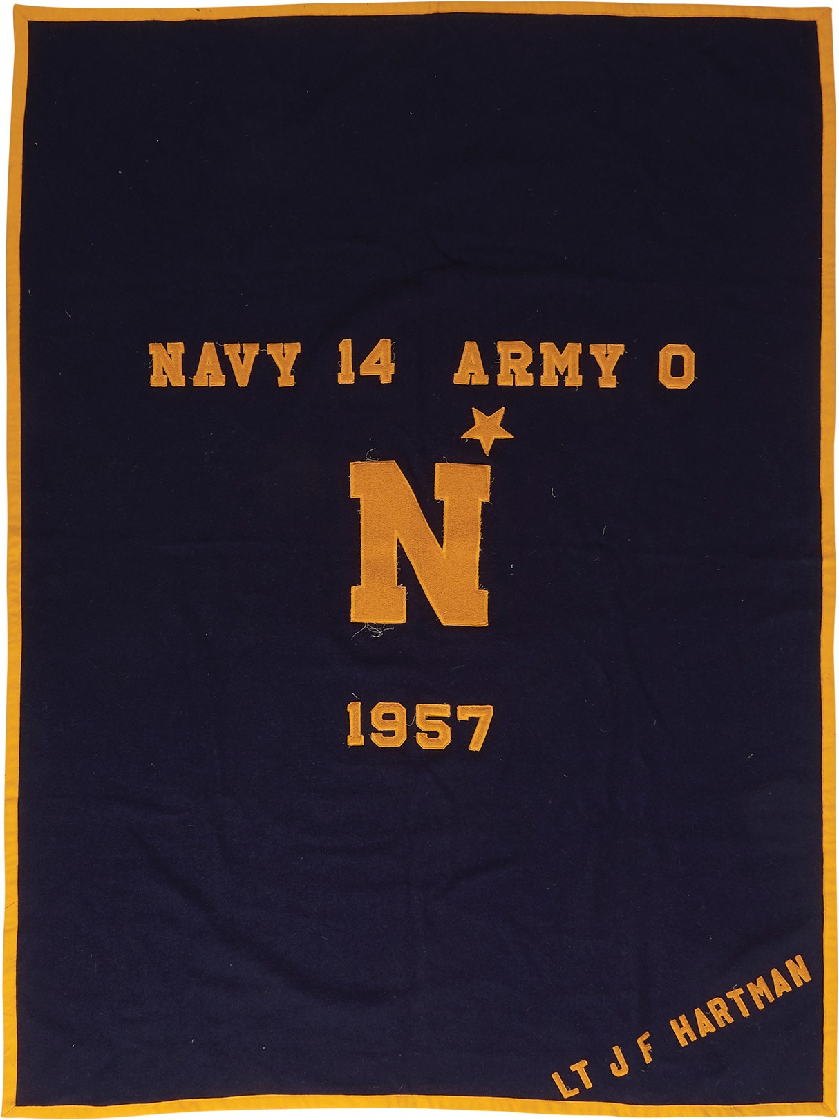 Football - 1957 Army-Navy Game Presentation Blanket