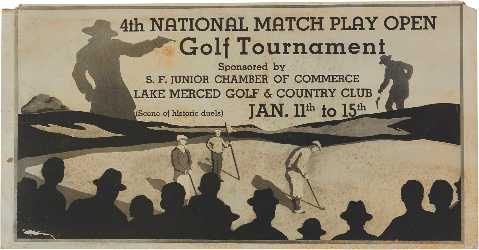 Olympics and All Sports - 4th National Match Play Open Golf Championship Poster