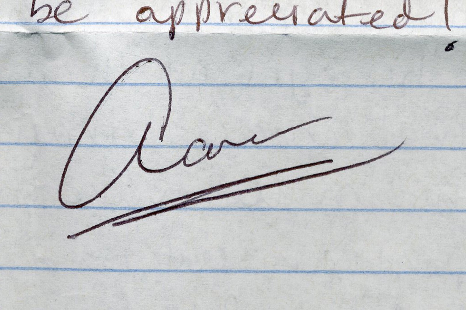 Football - Aaron Hernandez "Stay Out of Trouble" Handwritten Letter with "Unknown Substance"
