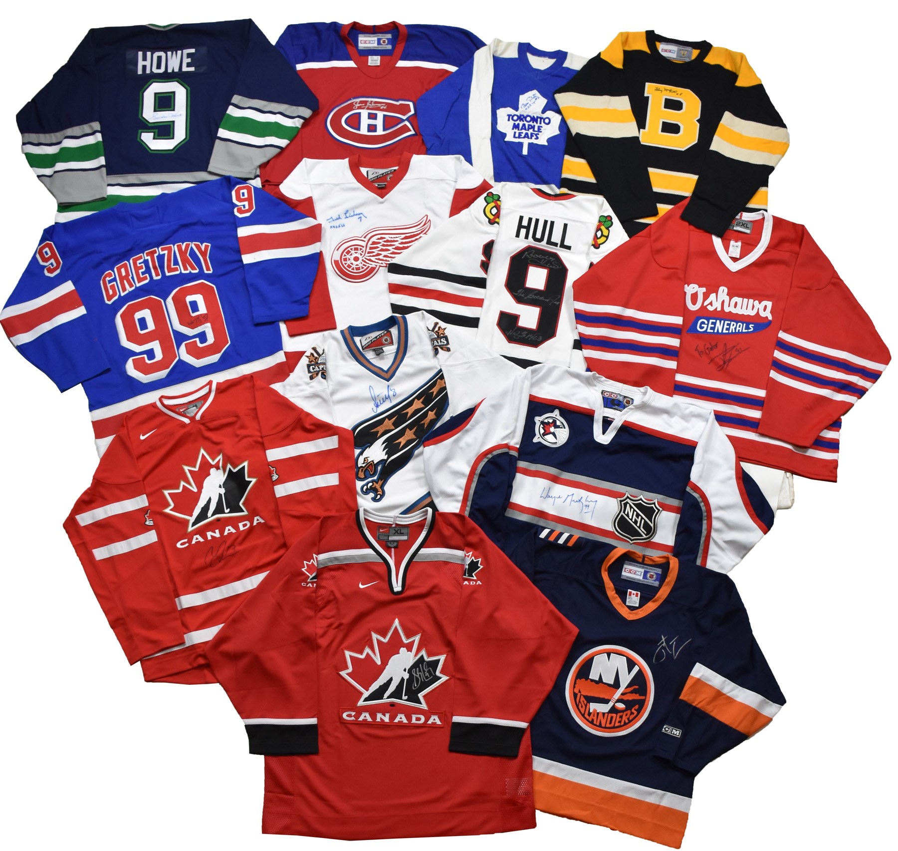 Enormous Hockey Signed Jersey Collection with All-Time Legends - Gretzky, Howe, Crosby, McDavid, Ovechkin, Beliveau (250+)