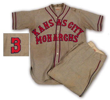 Baseball Memorabilia - 1930s Newt Allen Kansas City Monarchs Game Worn Uniform