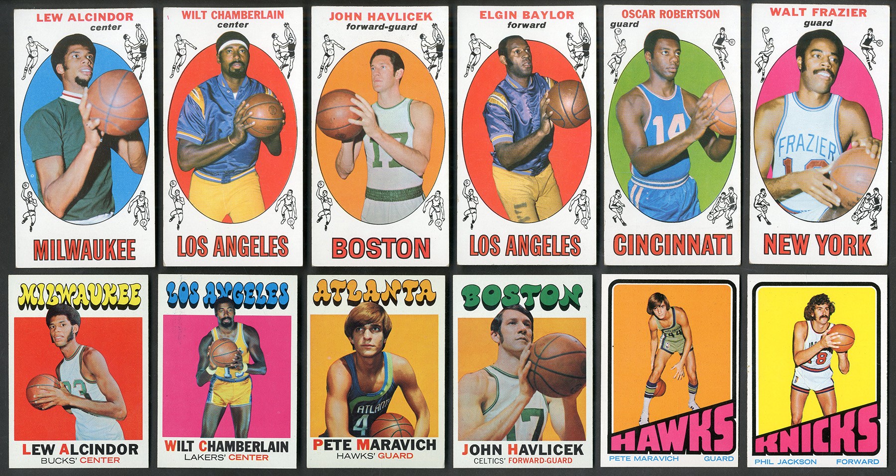 1969-73 Topps Basketball Collection with Complete 1969 Tall Boy Set
