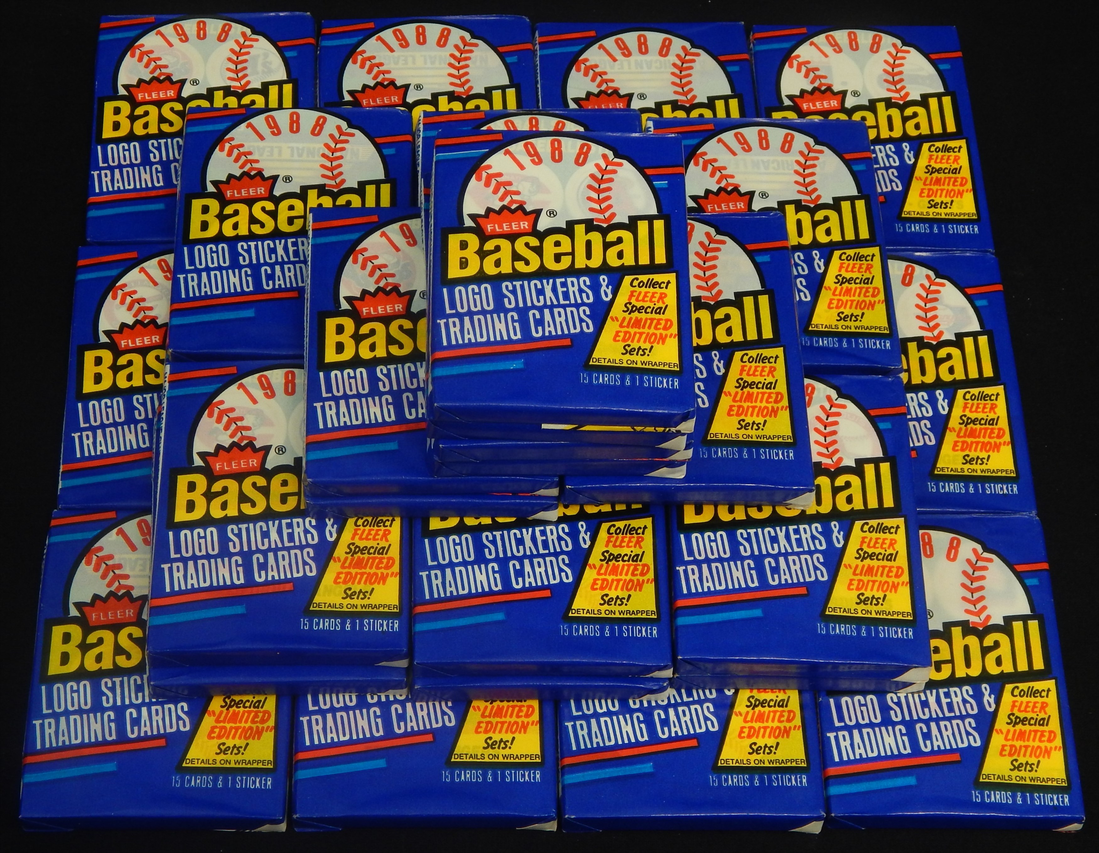 - 1988 Fleer Baseball Wax Packs (375+)