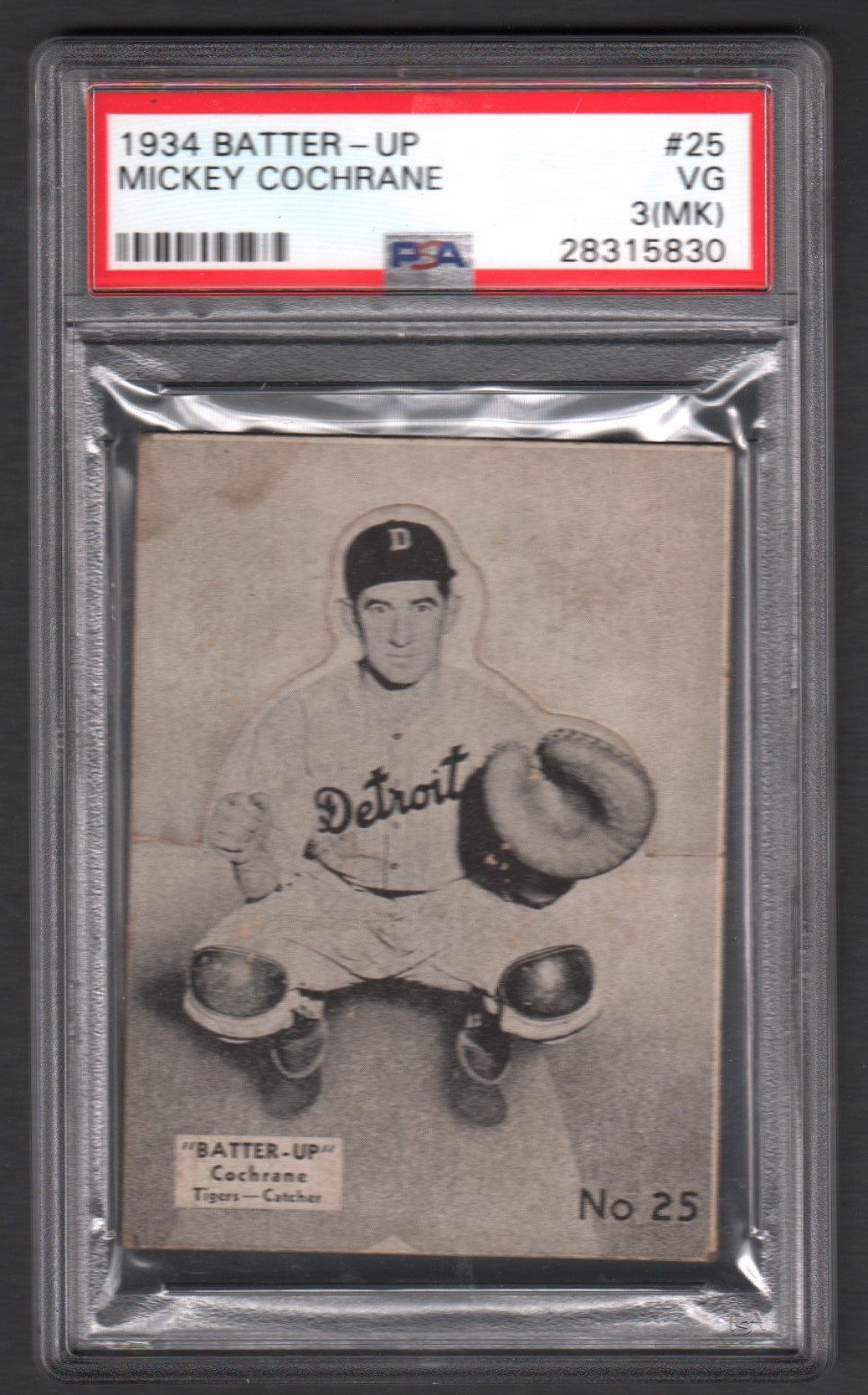 - 1934-40 Mickey Cochrane PSA Graded Collection of THREE Cards