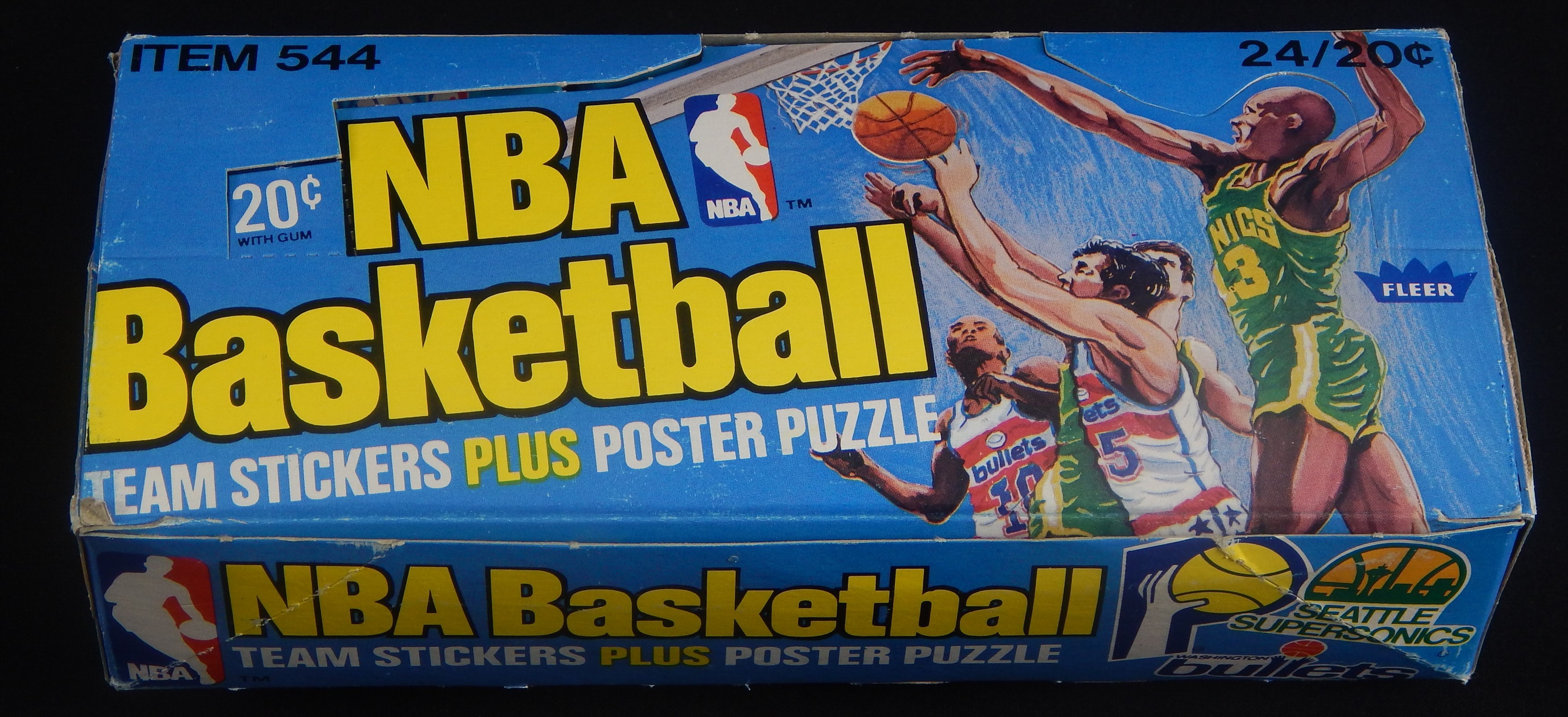 - 1977 Fleer Basketball Stickers Unopened Wax Box
