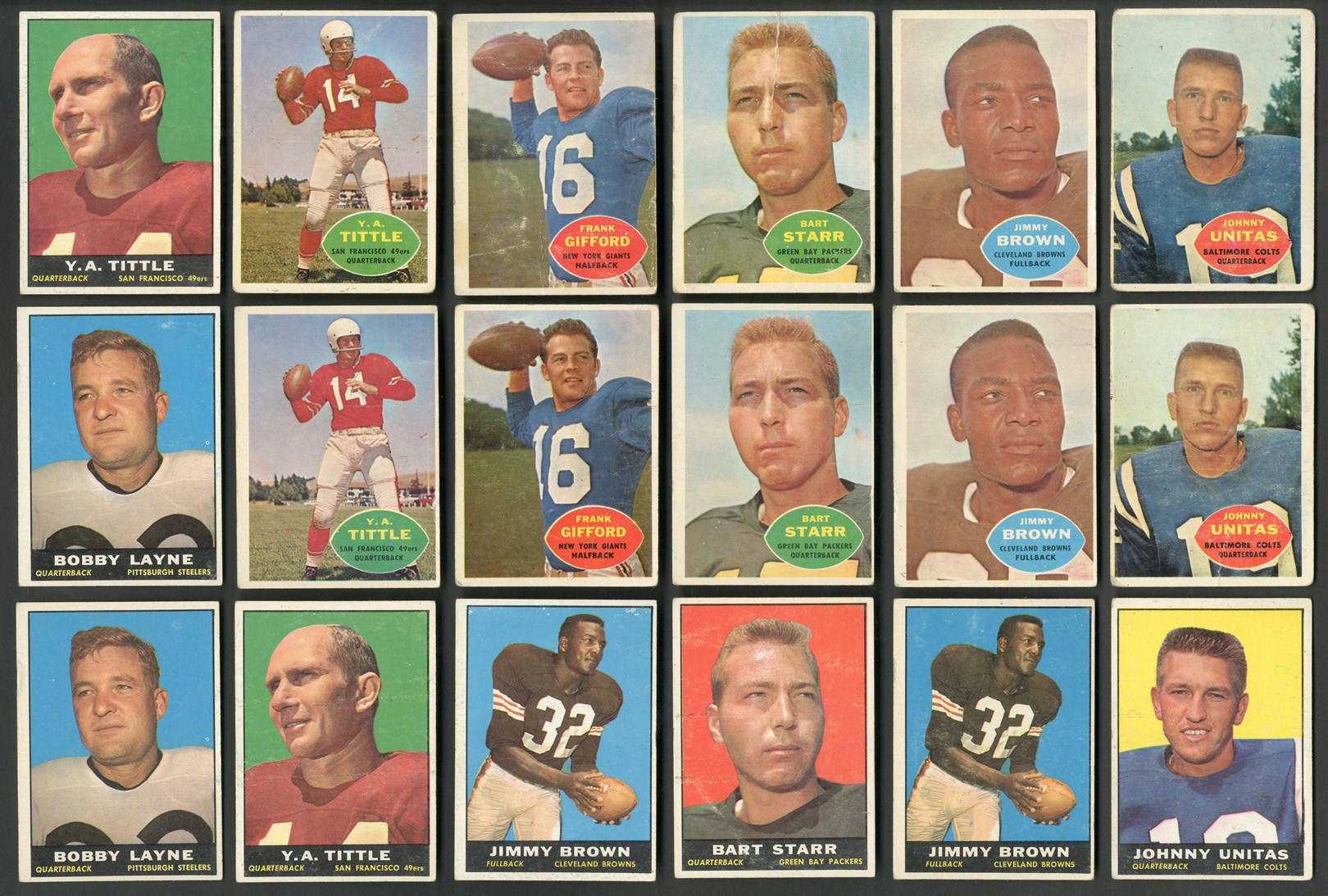 - 1959-1966 Topps Football Collection of Complete and Near Sets - LOADED!