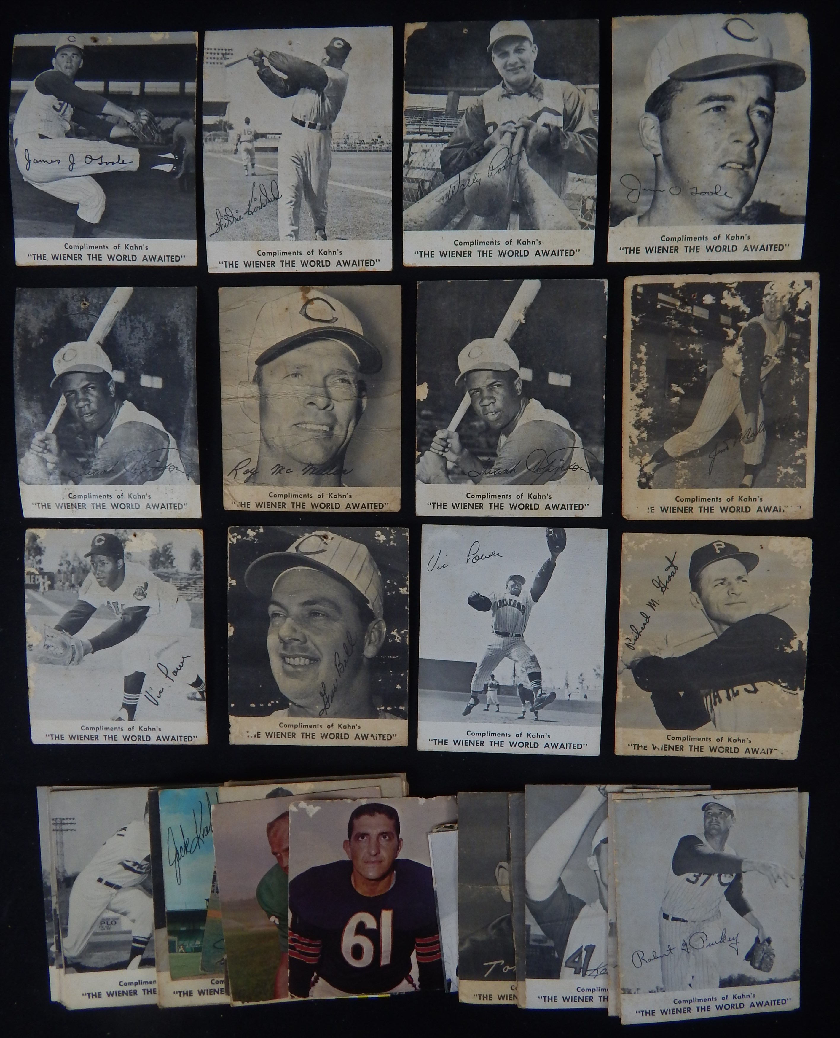Baseball and Trading Cards - 1960s Multi-Sport Kahn's Weiners Collection of 42