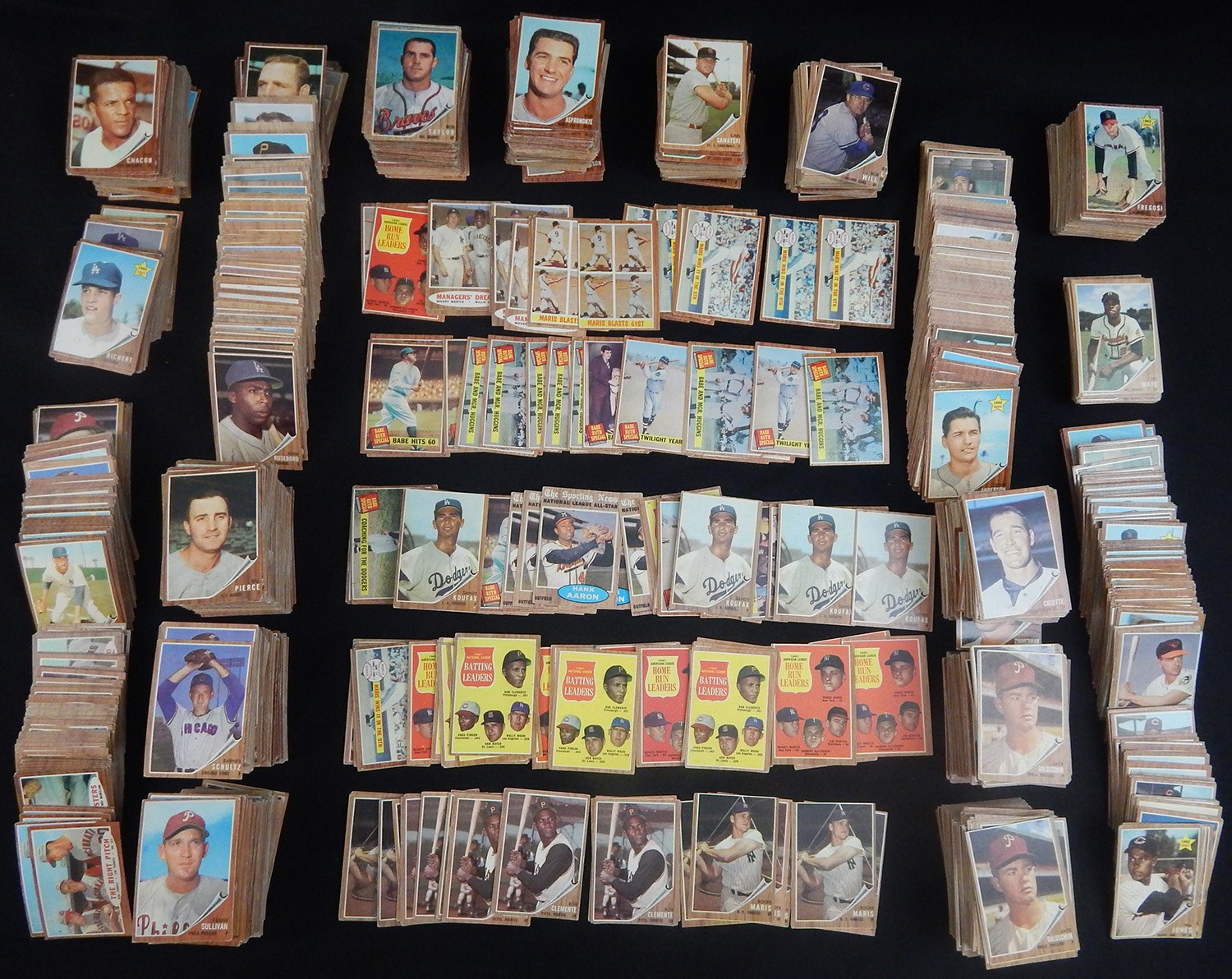 - 1962 Topps Hoard of 4,300+ Cards with Stars - LOADED!