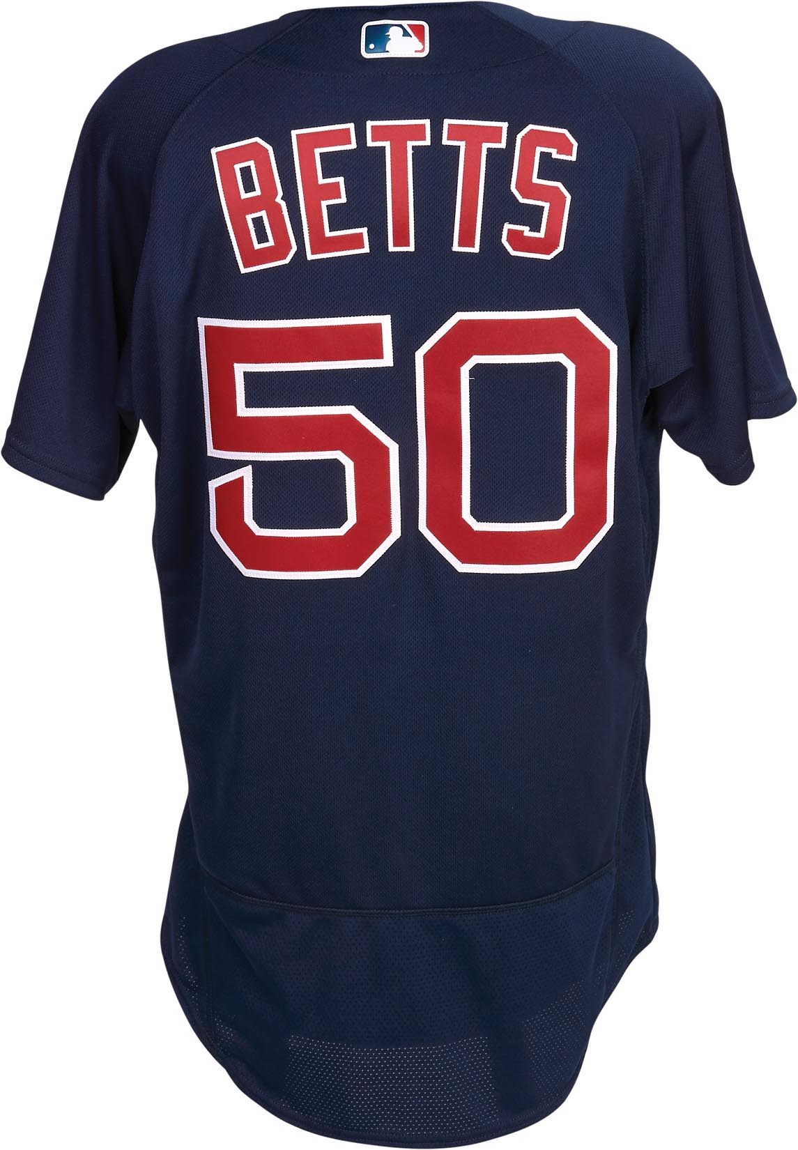 Boston Sports - 2017 Mookie Betts Game Worn "Unwashed" Boston Red Sox Jersey - 15 Inning Game (MLB Auth. & Photo-Matched)