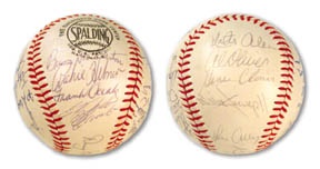Autographed Baseballs - 1970 Pittsburgh Pirates Team Signed Baseball