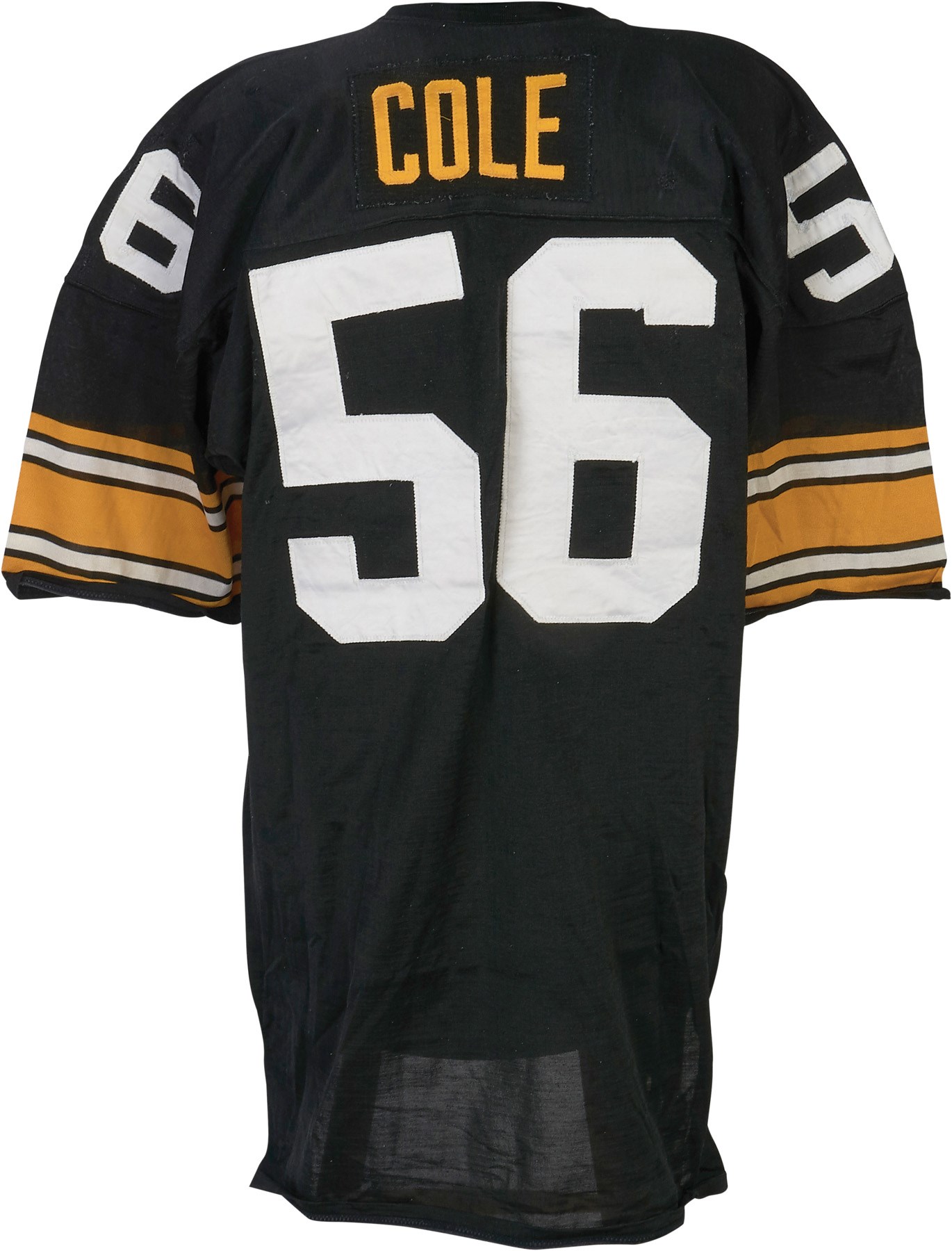 The Pittsburgh Steelers Game Worn Jersey Archive - 1980 Robin Cole Pittsburgh Steelers Game Worn Jersey (Photo-Matched to 1981 Topps)