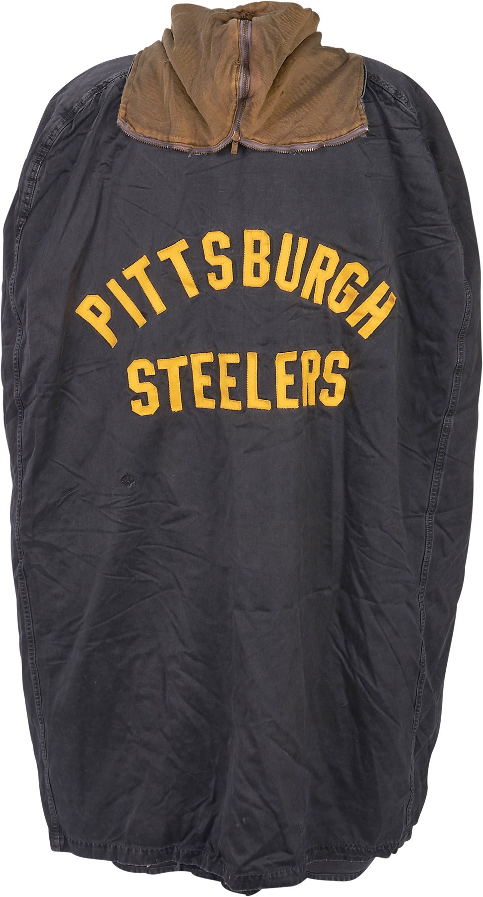 The Pittsburgh Steelers Game Worn Jersey Archive - Vintage Pittsburgh Steelers Game Worn Sideline Cape
