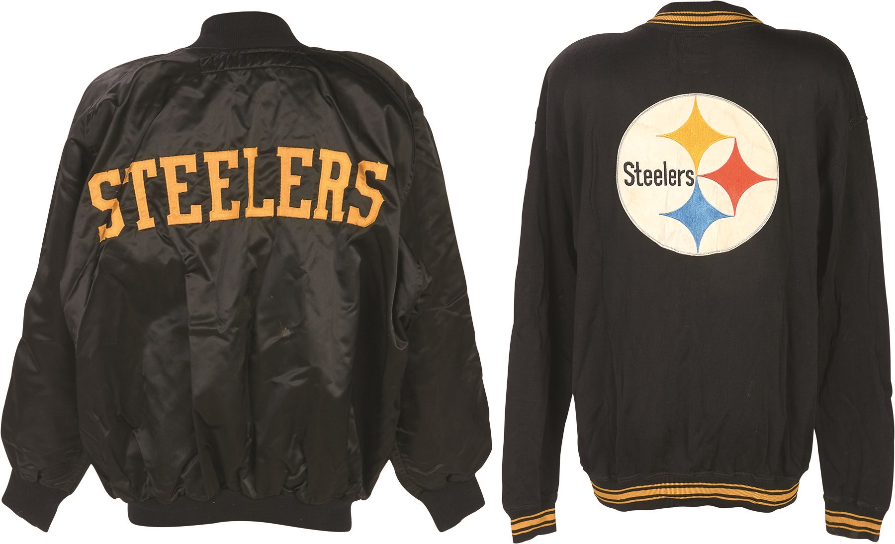 Two Vintage Pittsburgh Steelers Sideline Jackets (Rawlings & MacGregor)