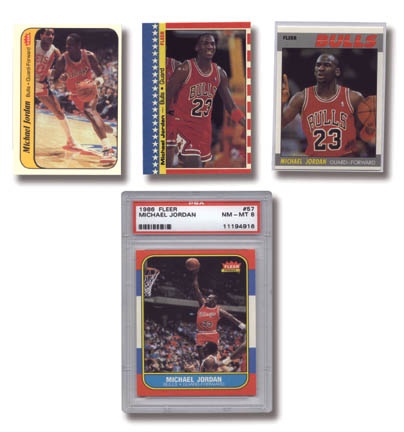 Sports Cards - 1986/87 and 1987/88 Fleer Basketball Sets with Stickers