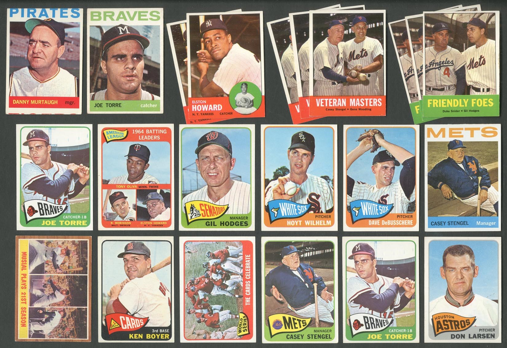 - 1958-69 Topps Baseball Partial Sets with Major Stars (900+ Cards)
