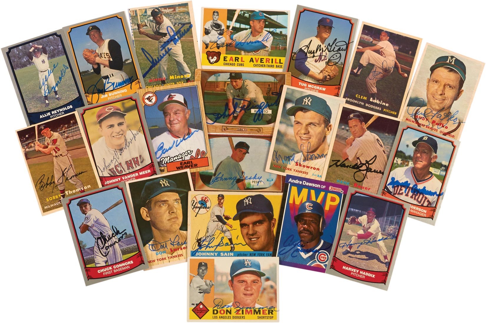 Baseball Autographs - 1950s-Current Baseball HOFers and Stars Autograph Collection with '50s-60s Topps (1700+)