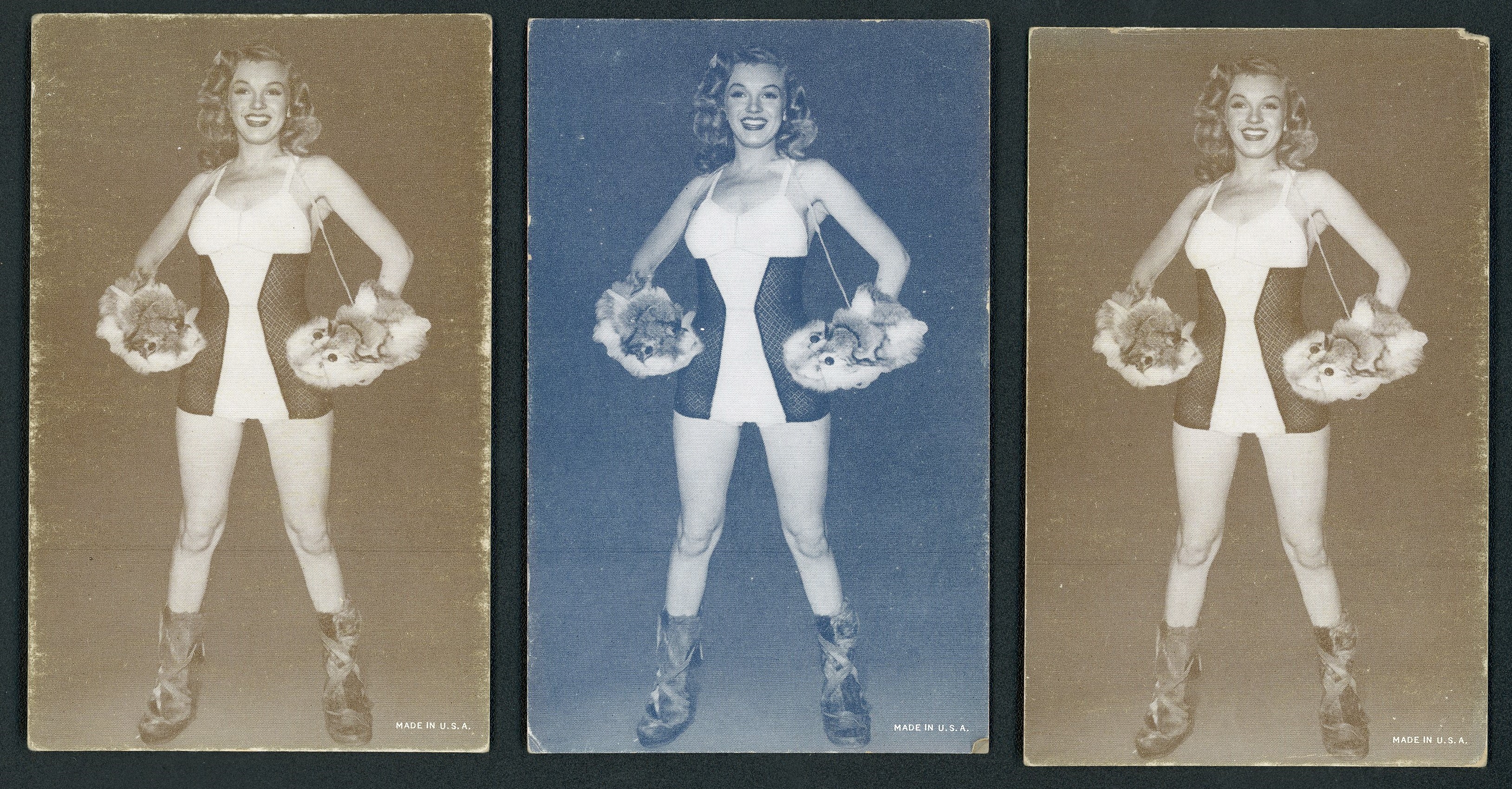 Baseball and Trading Cards - 1950s Marilyn Monroe Exhibit Card Collection of 6 - Rare!