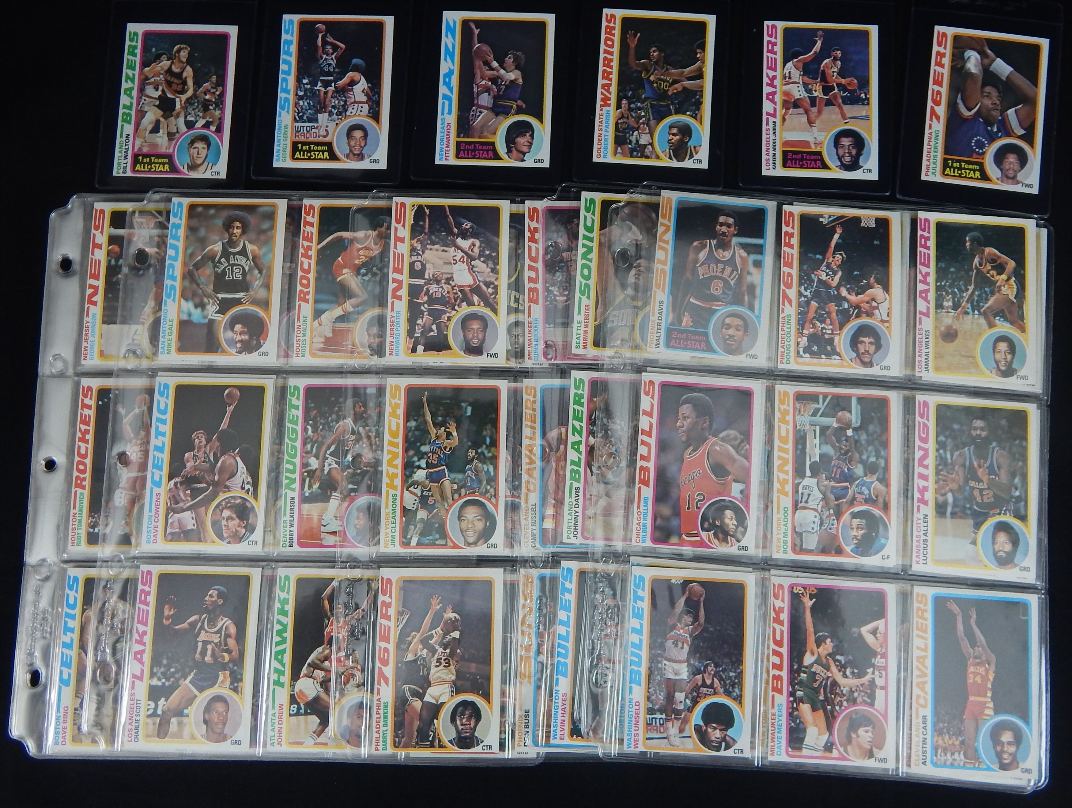 Baseball and Trading Cards - 1978-79 Topps Basketball Complete HIGH Grade Set of 132 Cards