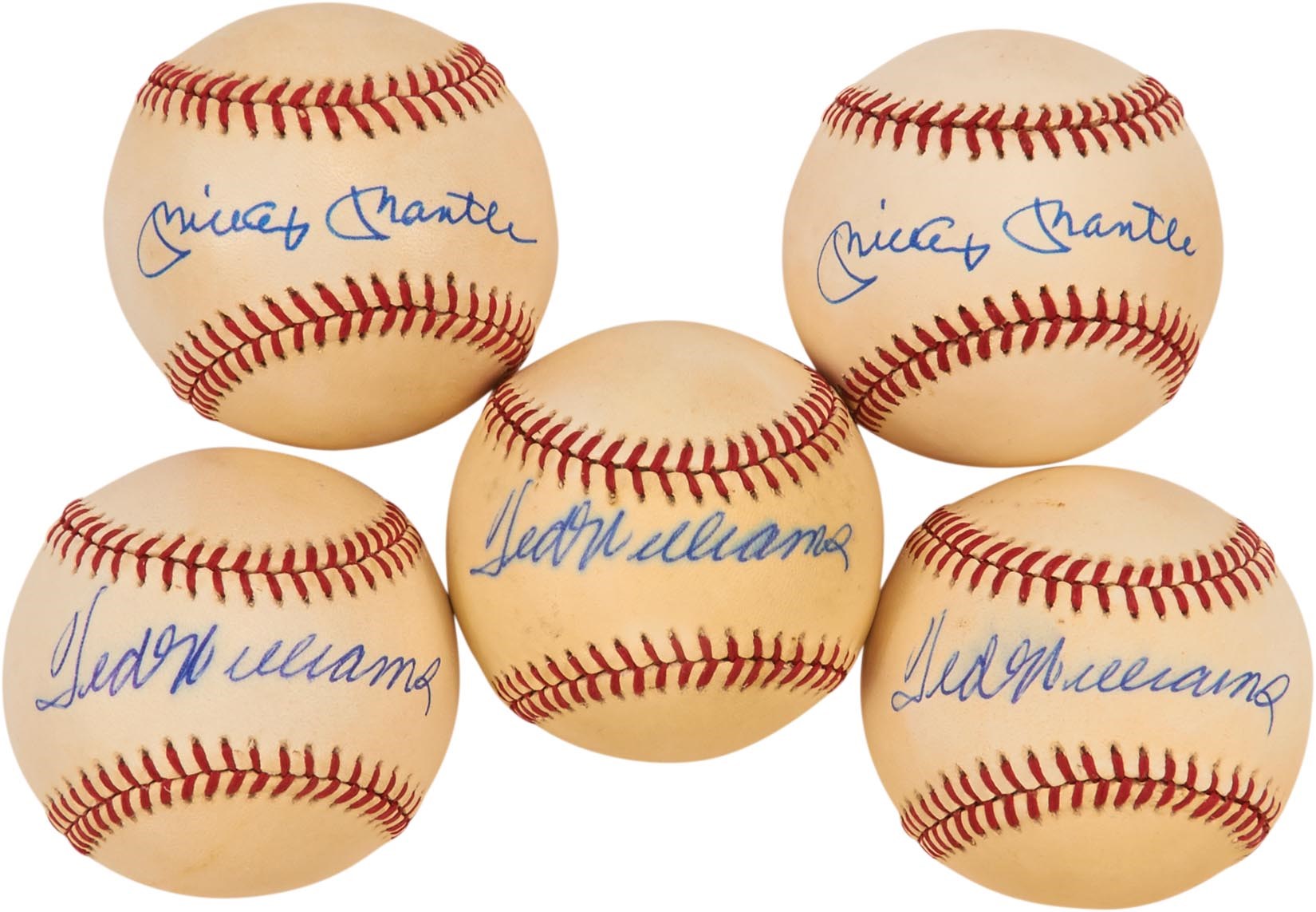- Mickey Mantle, Joe DiMaggio & Ted Williams Autograph Collection (6)