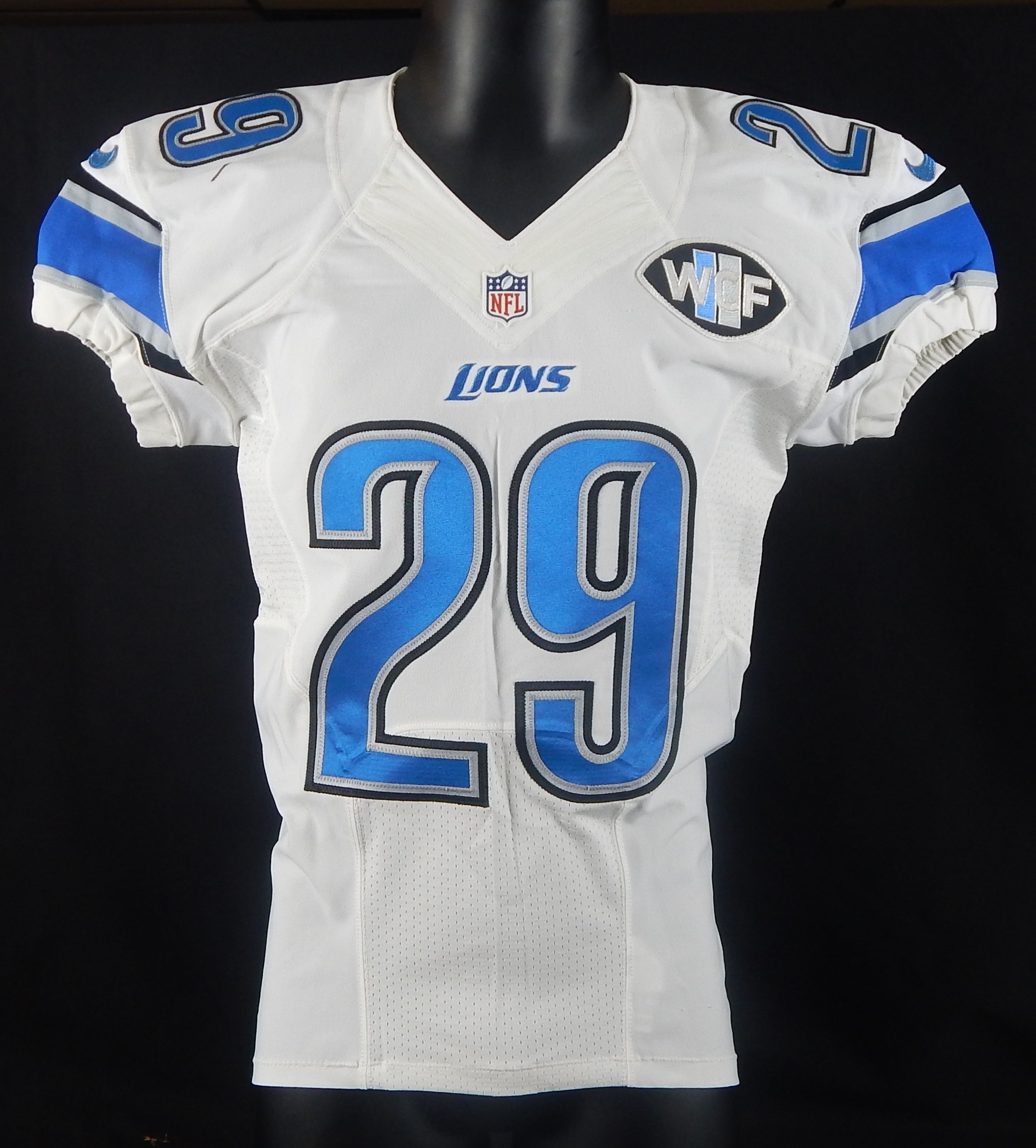 2013 Detroit Lions Captain John Wendling Game Worn Jersey