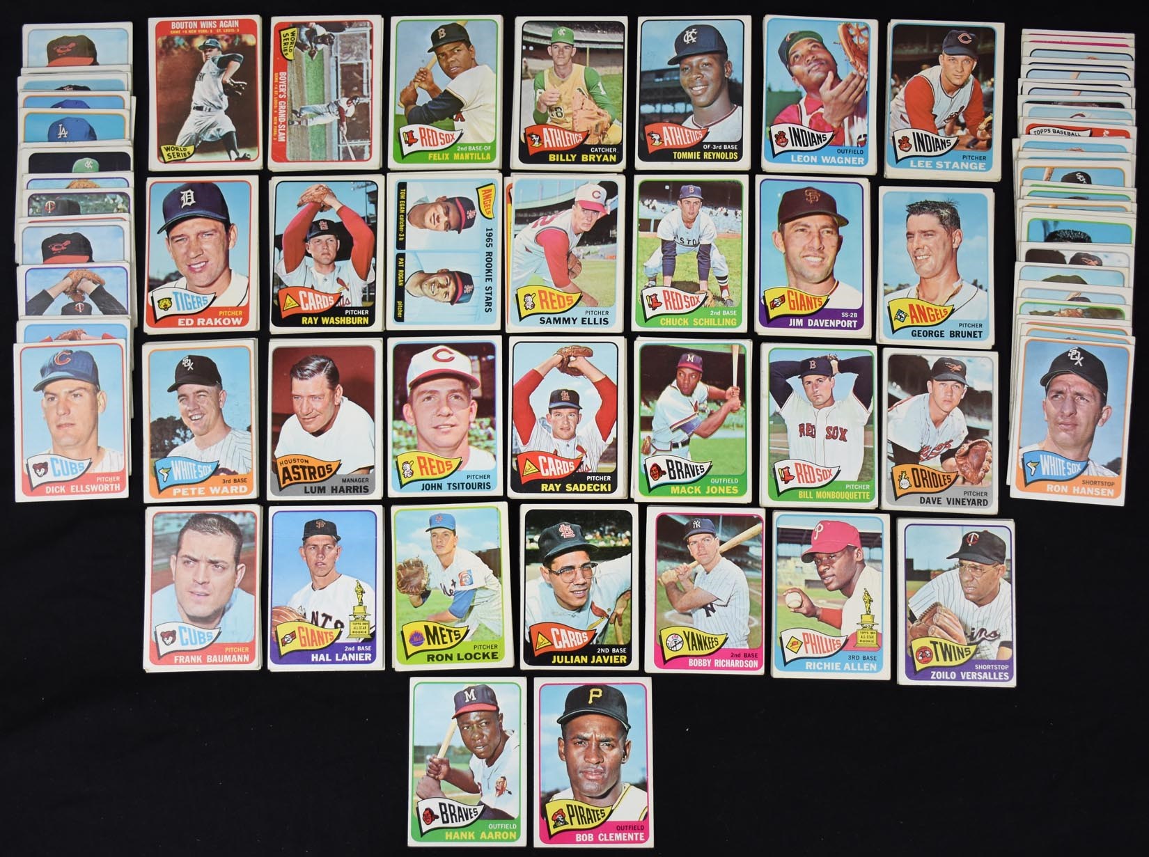 Baseball and Trading Cards - 1965 Topps Baseball Near Set with Major Stars (700+ Cards)