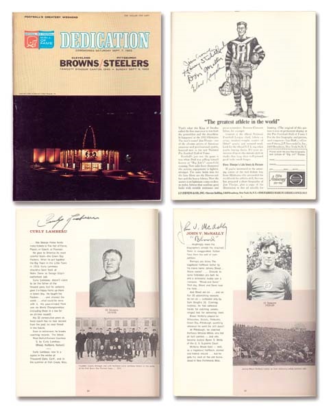 - 1963 Opening of Football Hall of Fame Signed Induction Program