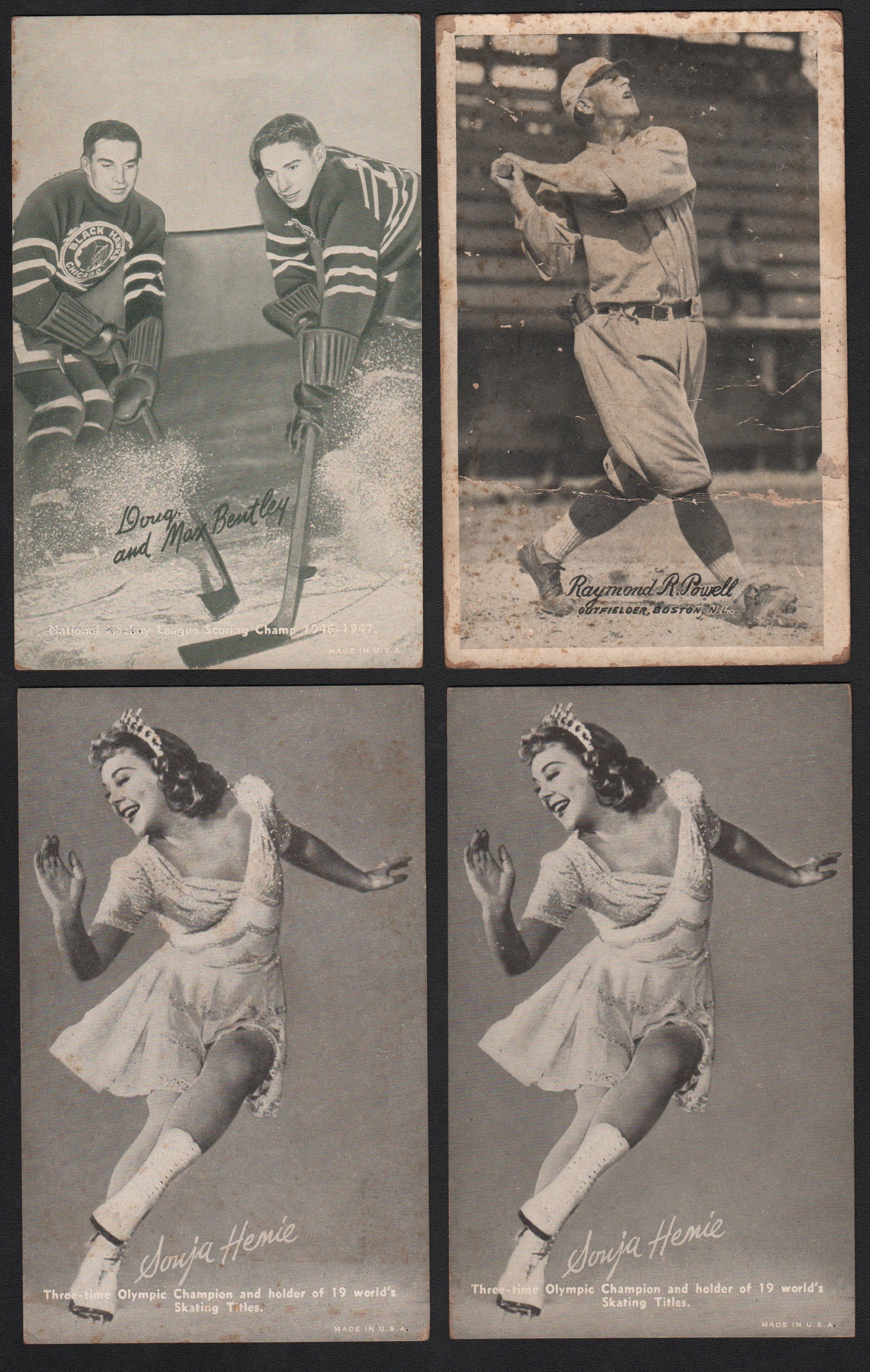 Baseball and Trading Cards - 1939-66 Exhibits Collection with Major Stars and Salutations!